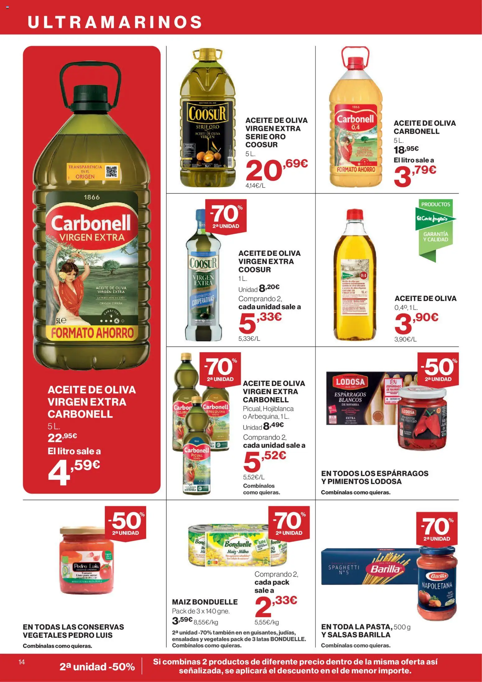 Supercor Canarias │ válido desde el 30/07/2026 | Página: 14 | Productos: Aceite, Νερό καρύδας, Aceite de oliva