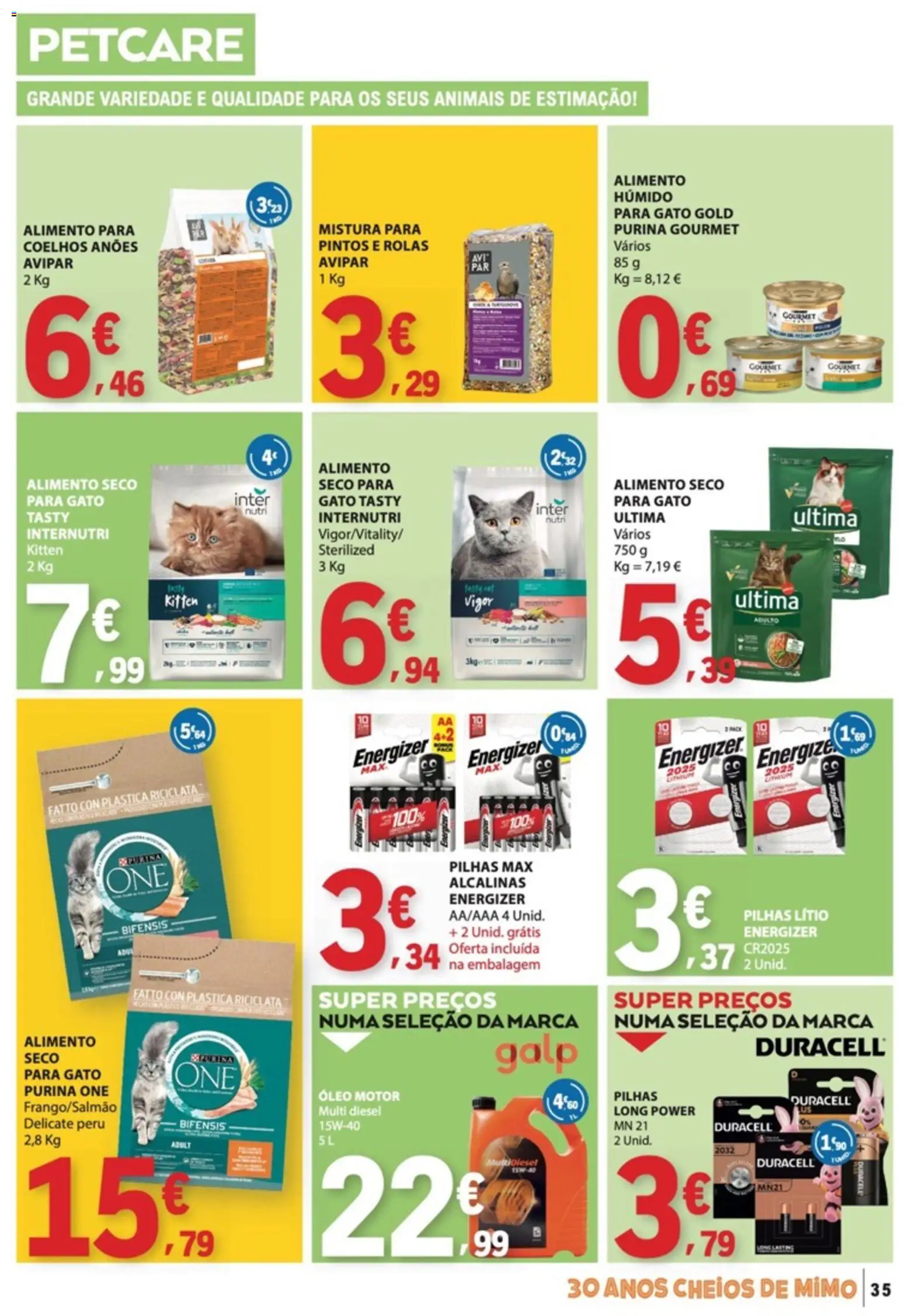 E.Leclerc folheto │ válido de 13/08/2026 | Página: 35 | Produtos: Purina one, Peru, Pilhas, Óleo