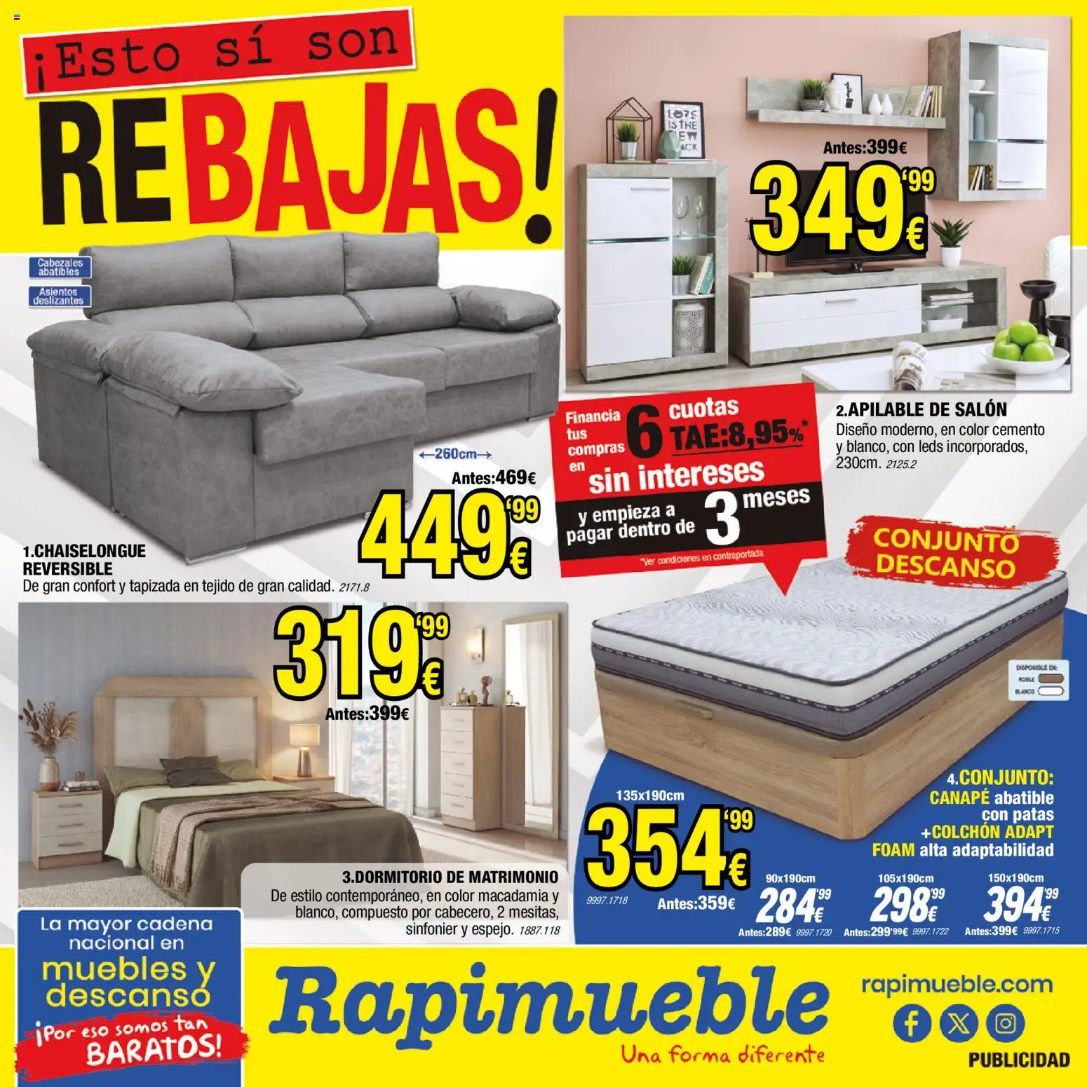 Rapimueble folleto │ válido desde el 01/07/2026 | Página: 1 | Productos: Colchon, Muebles