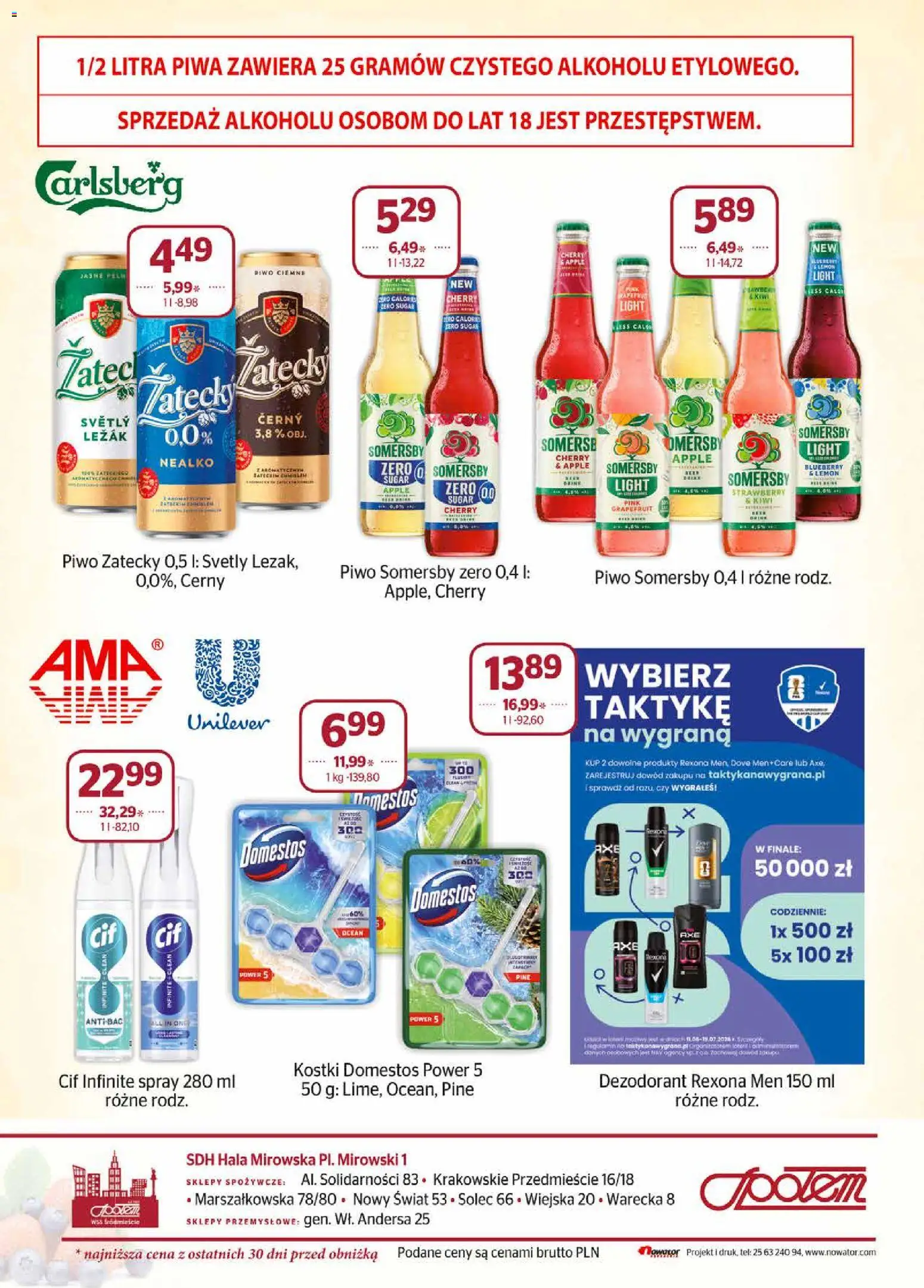 Społem gazetka od 01.06.2026 | Strona: 20 | Produkty: Piwo Somersby, Leżak, Piwo, Kiwi