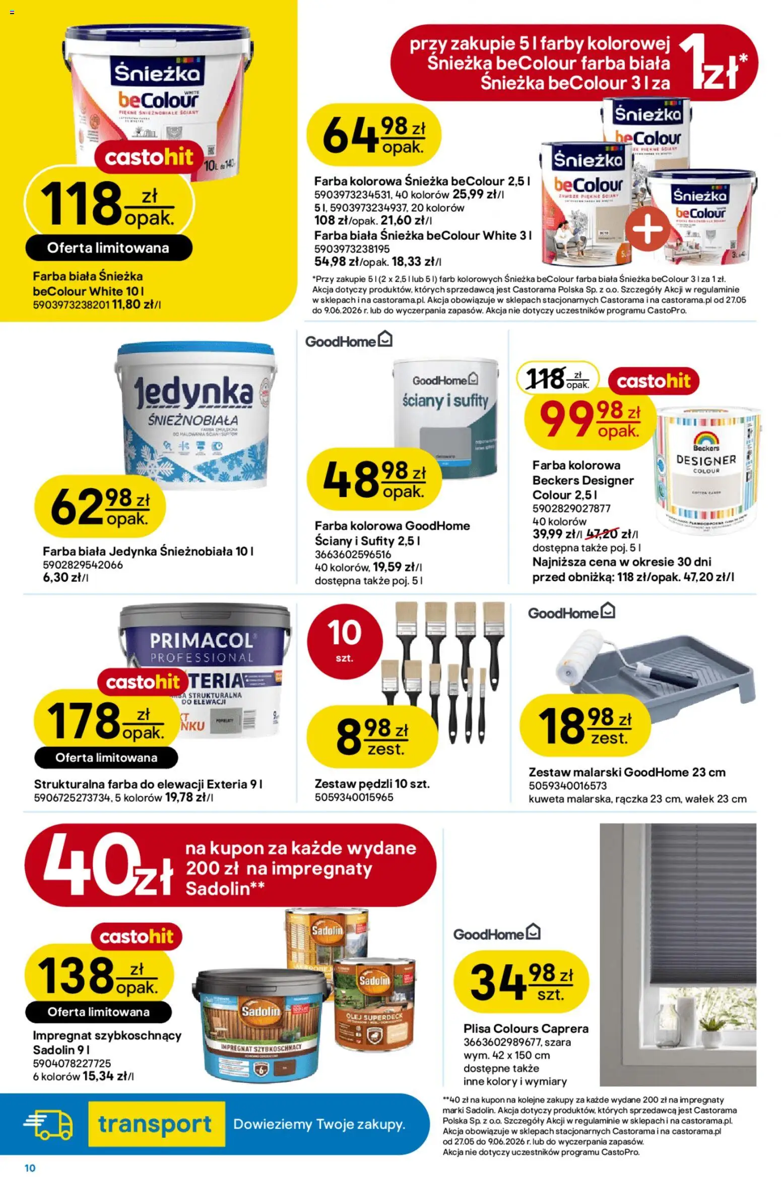 Castorama gazetka od 27.05.2026 | Strona: 10 | Produkty: Olej