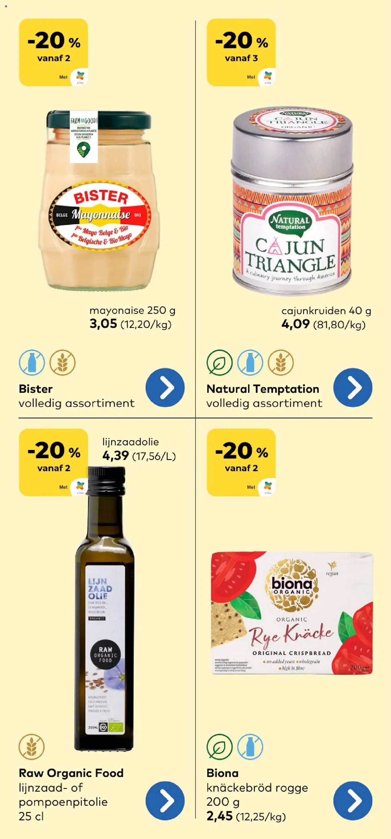 {H1} | Pagina: 10 | Producten: Lijn, Knäckebröd, Mayonaise, Olie