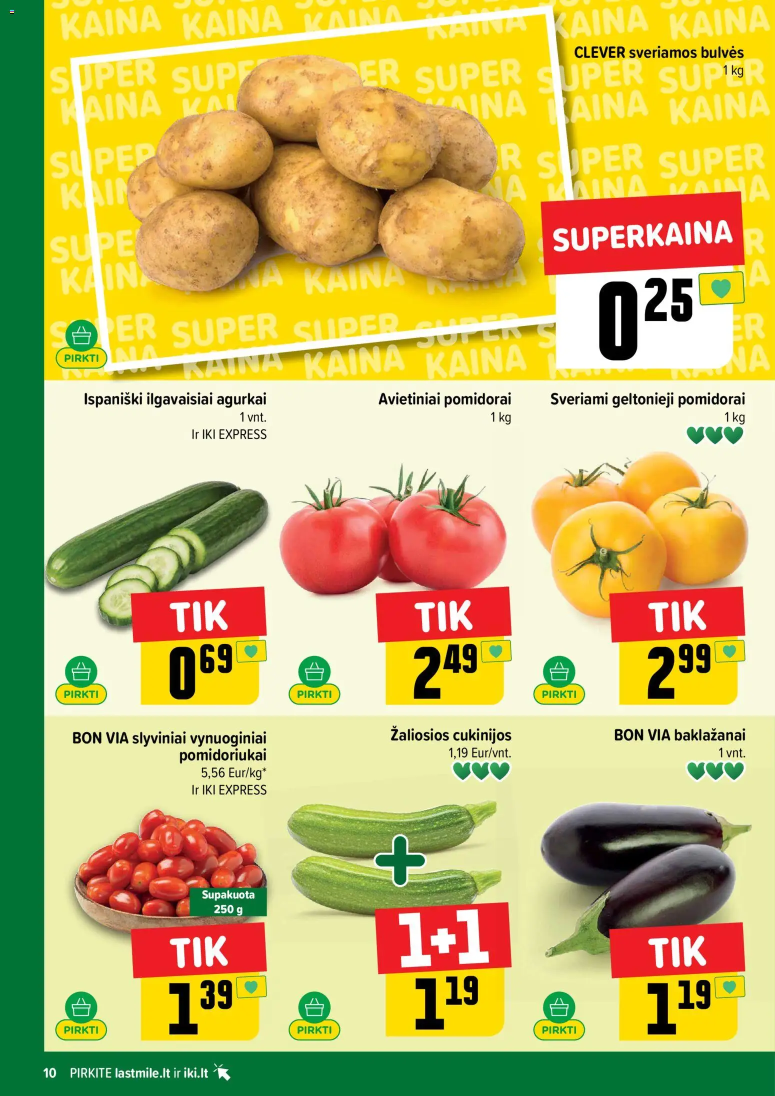 IKI akcijos nuo 2026.10.12 | Puslapis: 10 | Prekių: Agurkai, Bulvės, Pomidorai