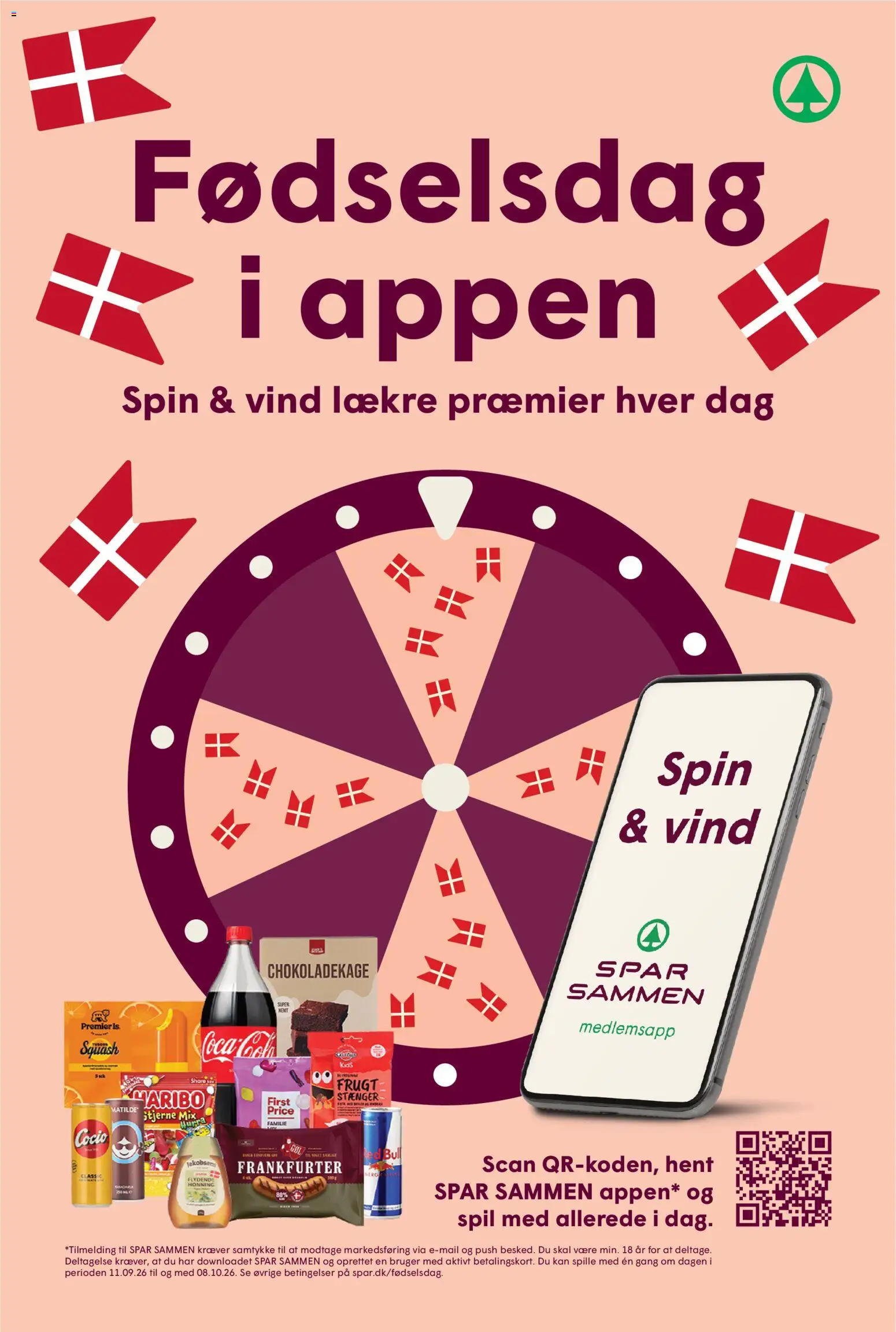 Spar tilbudsavis – gyldig fra 25/09/2026 | Side: 6 | Produkter: Squash, Cola, Honning, Spil