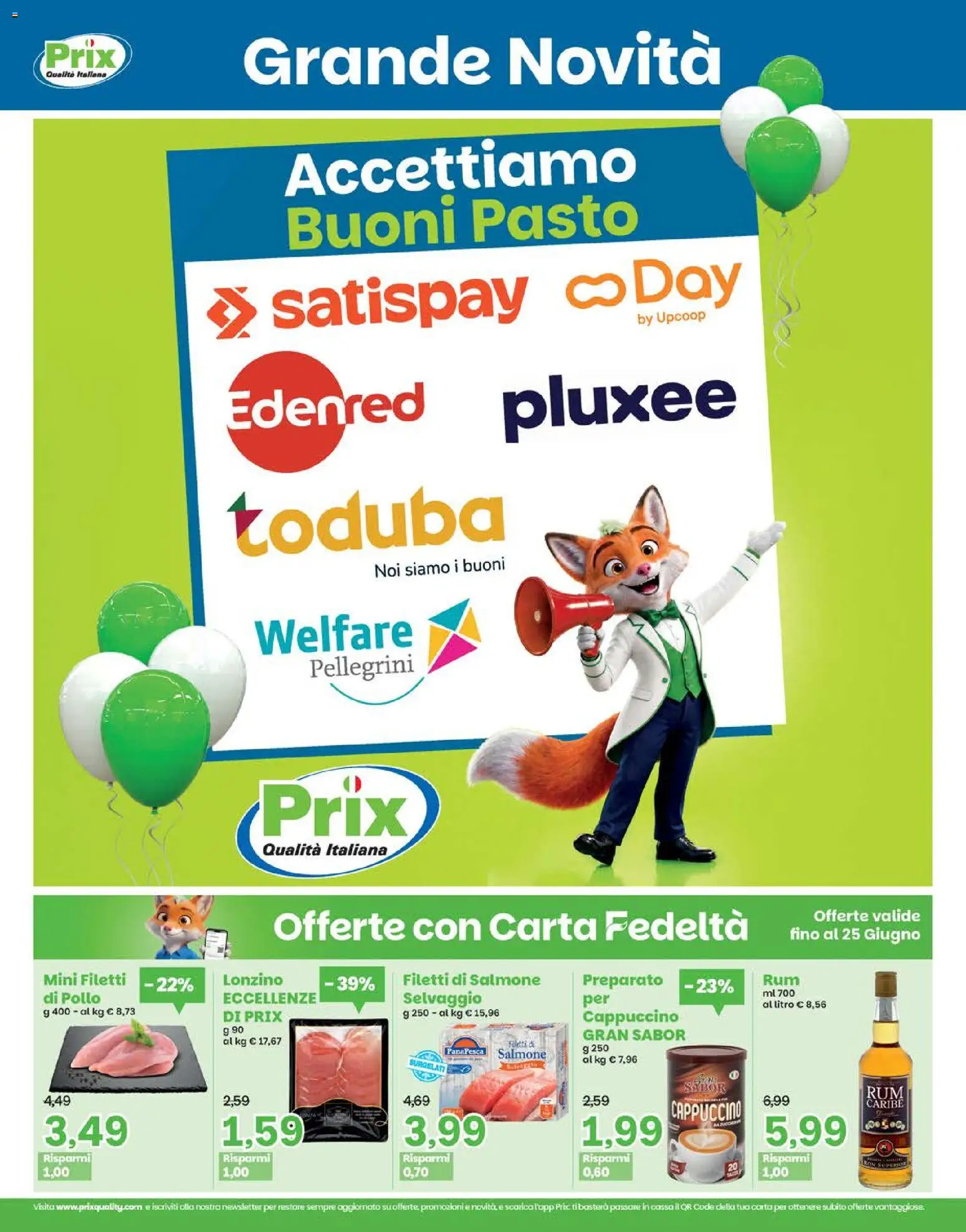 Volantino Prix del 15.06.2026 | Pagina: 21 | Prodotti: Pollo, Salmone