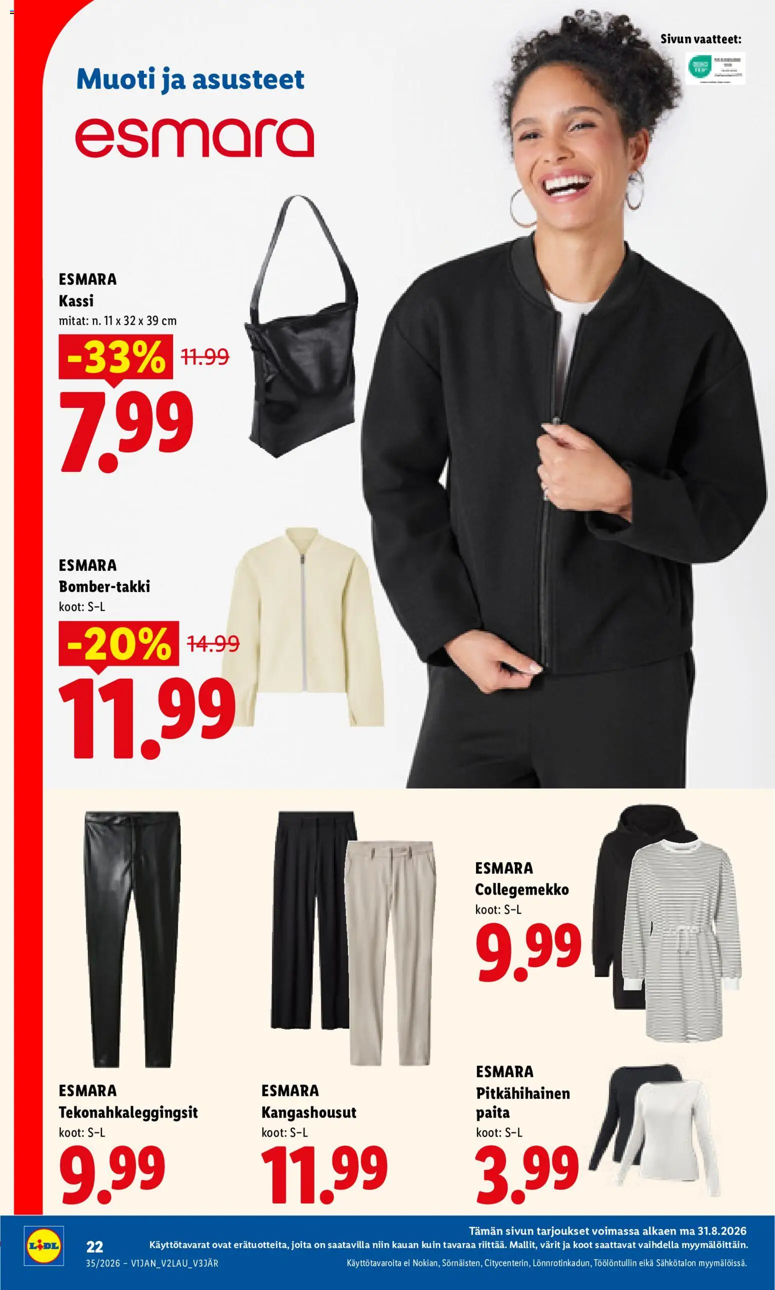 Lidl tarjoukset - Tampere – voimassa 31/08/2026 alkaen | Sivu: 10 | Tuotteet: Vaatteet, Paita