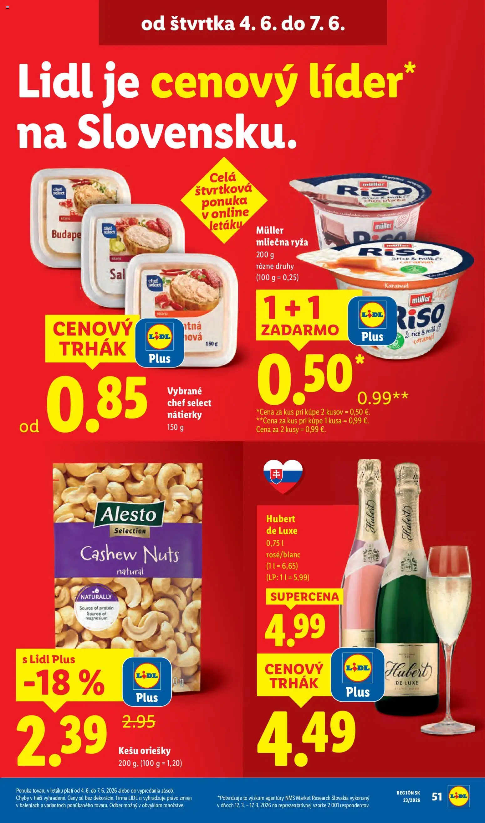 Nové Lidl akcie – leták je platný od 01.06.2026 | Strana: 59 | Produkty: Ryža, Protein, Hubert de Luxe