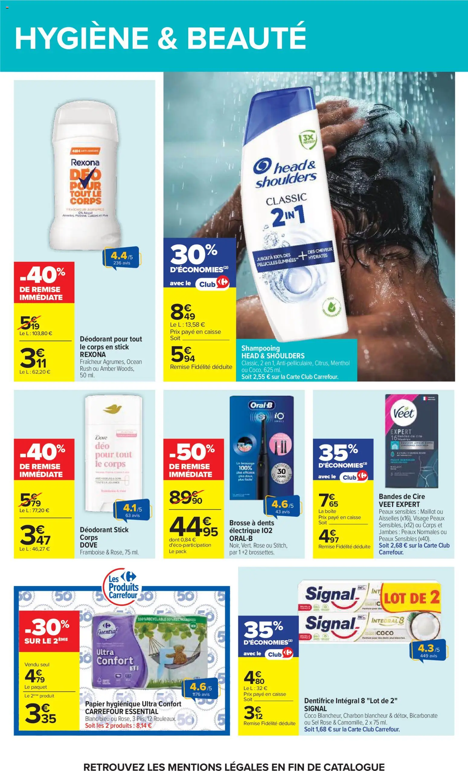 {H1} | Page: 43 | Produits: Head & Shoulders, Cire, Framboise, Brosse à dents électrique