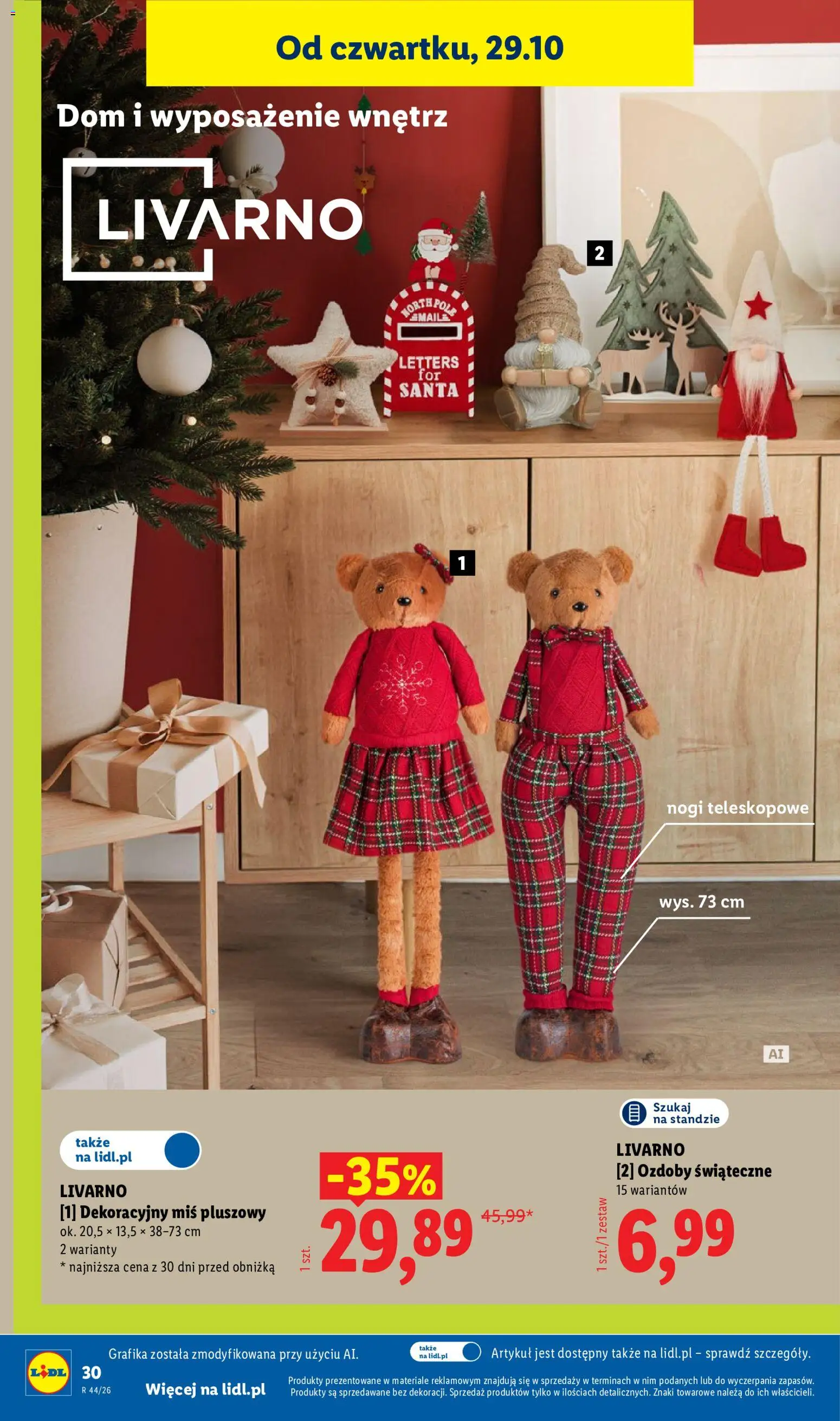 Lidl Katalog od 26.10.2026 | Strona: 36 | Produkty: Ozdoby świąteczne