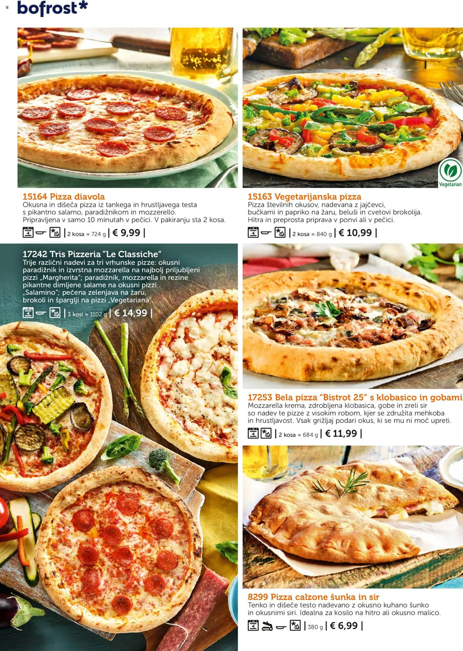 Novi Bofrost katalog ponudbe – veljaven od 04.03.2026 | Stran: 22 | Izdelki: Sir, Sunka, Paradiznik, Zelenjava