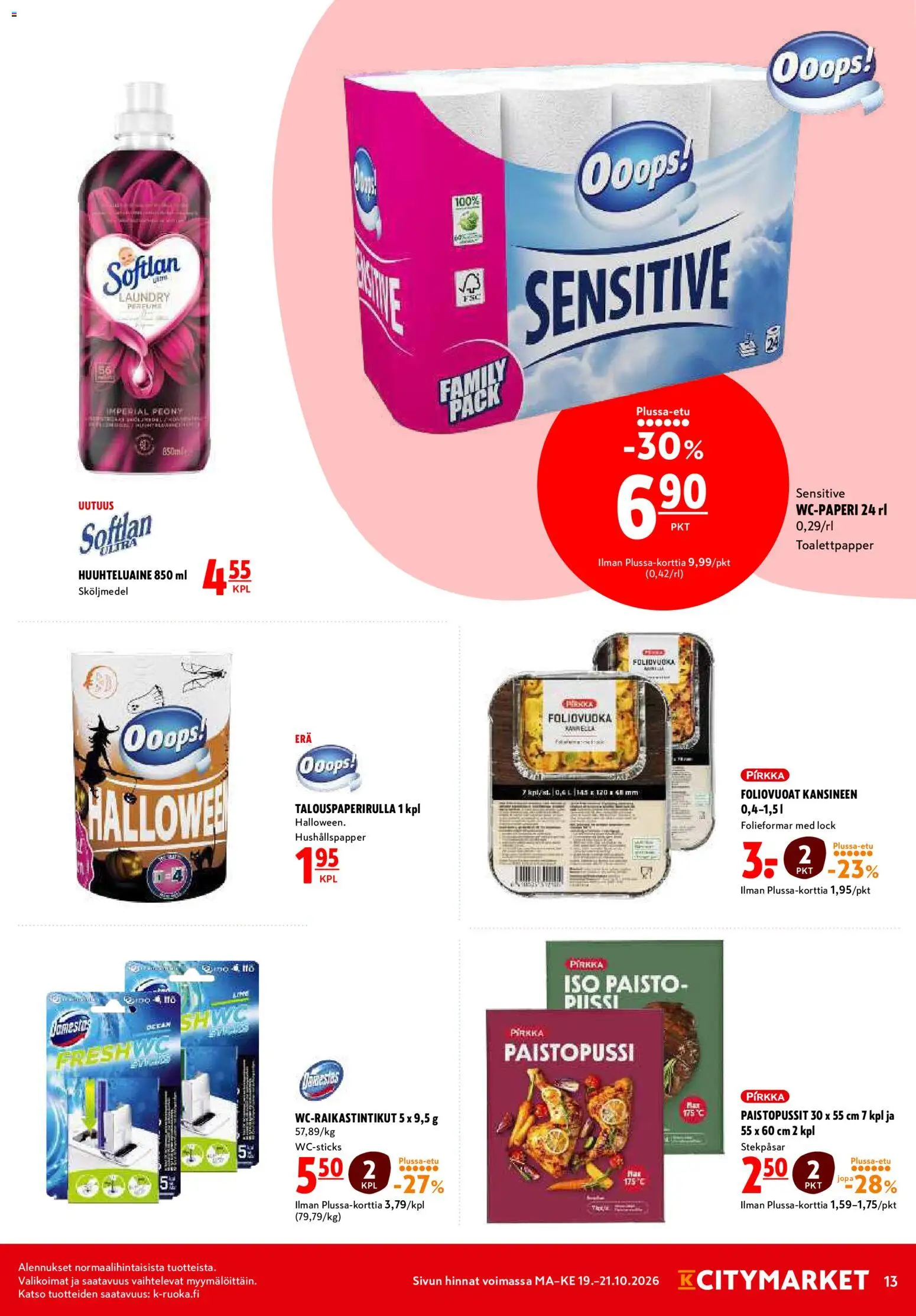 K-Citymarket tarjoukset – voimassa 19/10/2026 alkaen | Sivu: 13