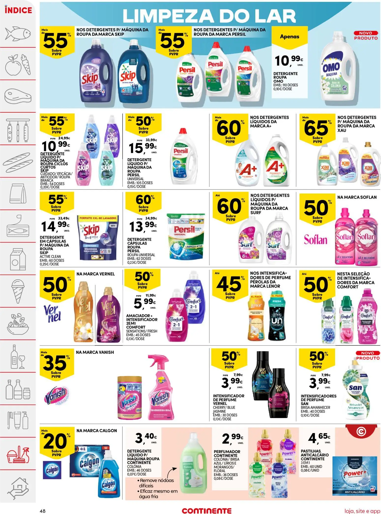 Continente folheto │ válido de 05.05.2026 | Página: 48 | Produtos: Agua, Perfume, Detergente, Persil