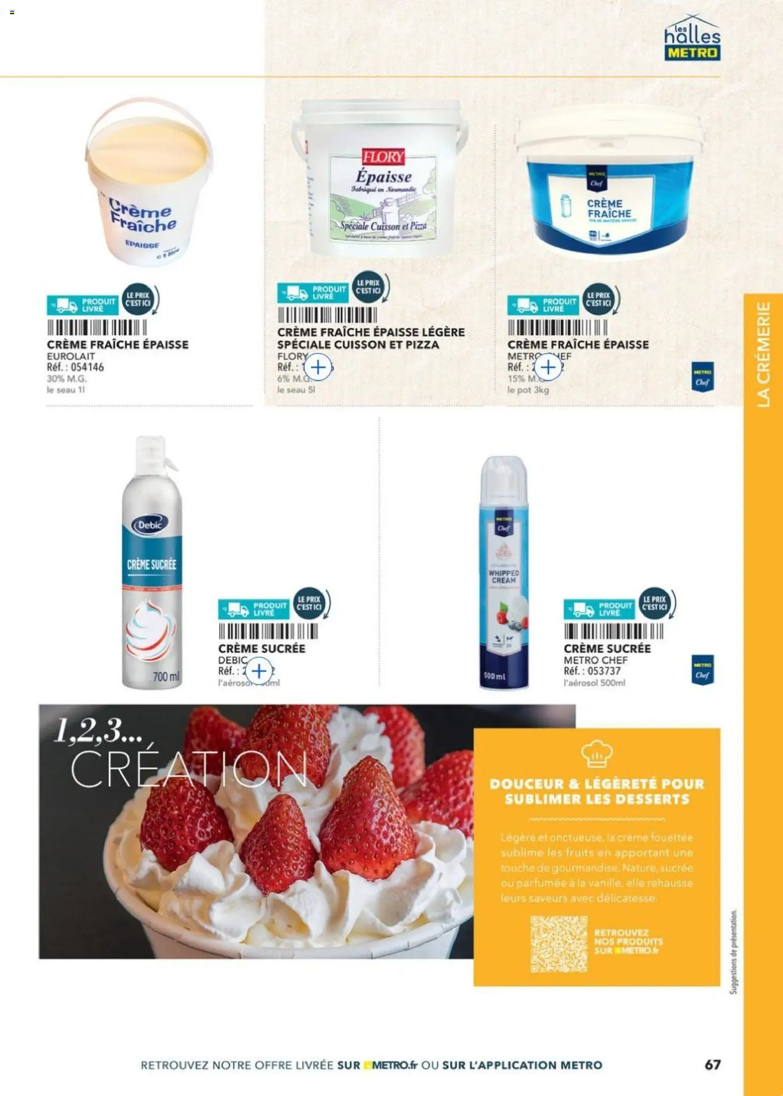 {H1} | Page: 67 | Produits: Pizza, Crème fouettée, Livre, Crème