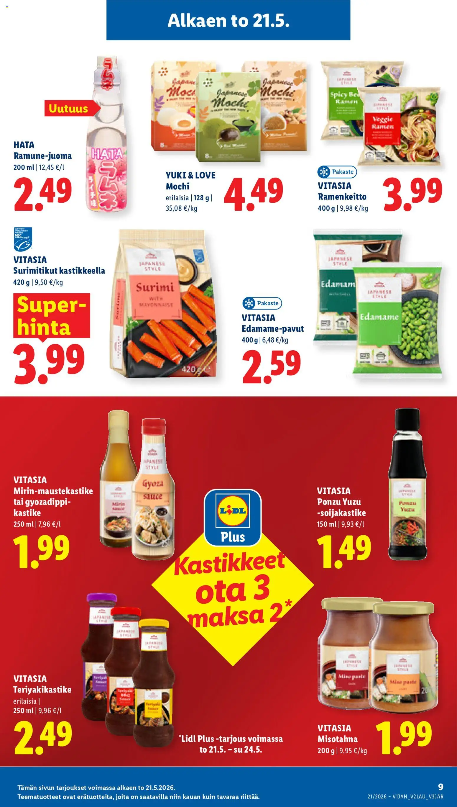 Lidl tarjoukset - Tampere – voimassa 21.05.2026 alkaen | Sivu: 9