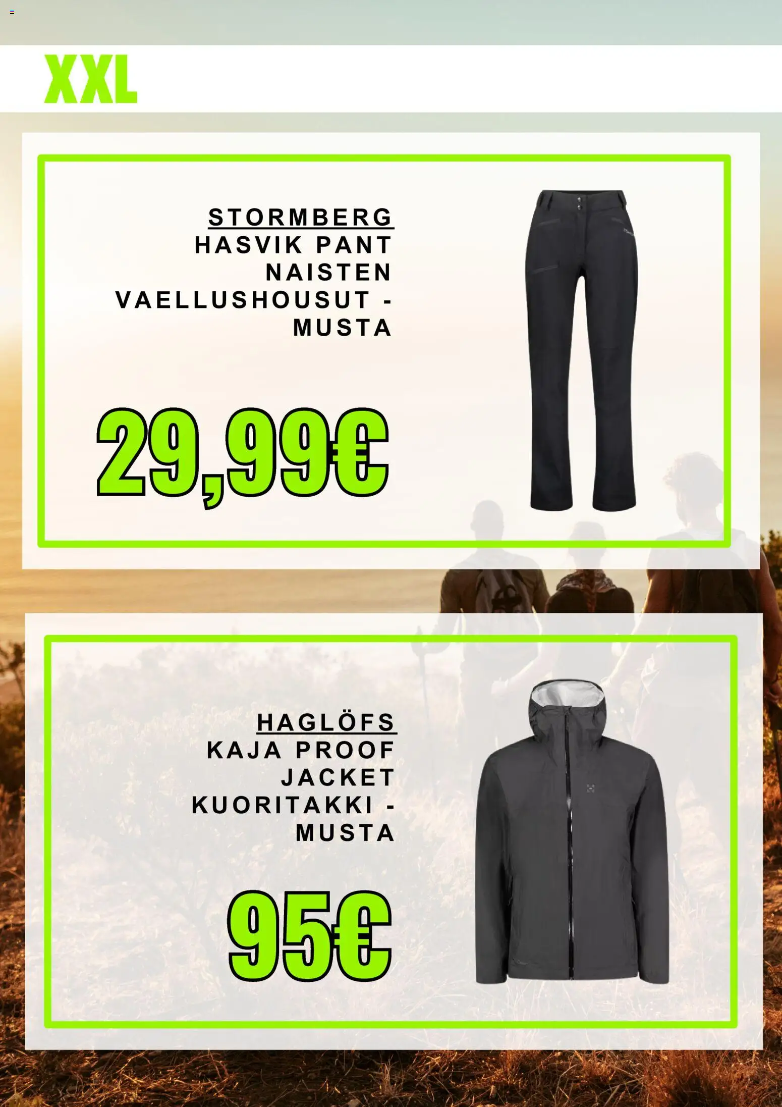 XXL tarjoukset – voimassa 18.05.2026 alkaen | Sivu: 2 | Tuotteet: Kuoritakki