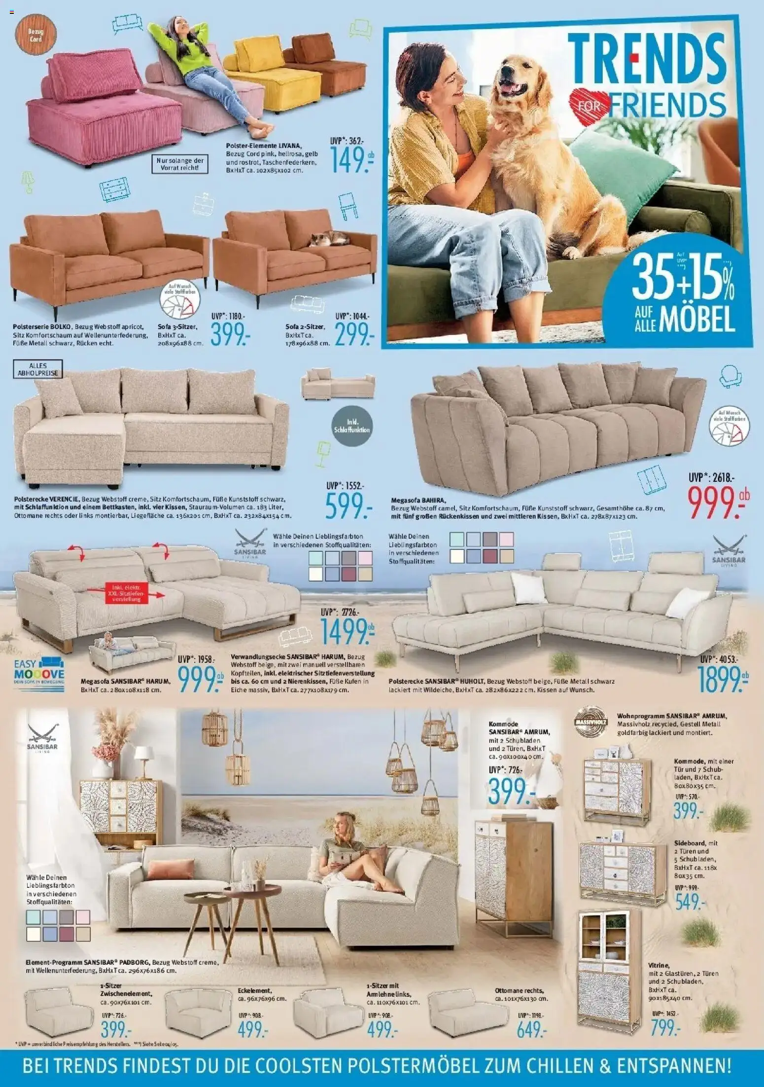 Trends Neue Möbel wirken Wunder (ab 22.08.2026) zum Blättern | Seite: 2 | Produkte: Kissen, Kommode, Sofa, Tür