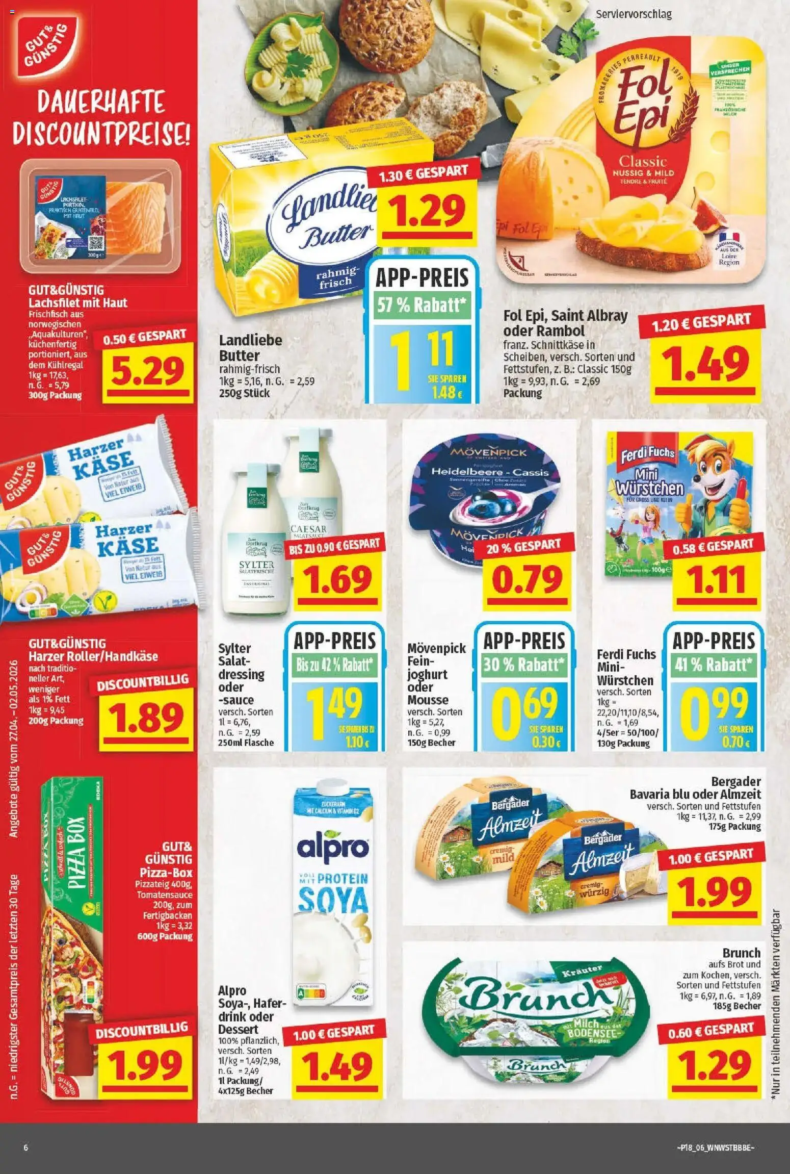 Angebote - Wochenangebote (ab 03.05.2026) zum Blättern | Seite: 6 | Produkte: Butter, Käse, Joghurt, Box