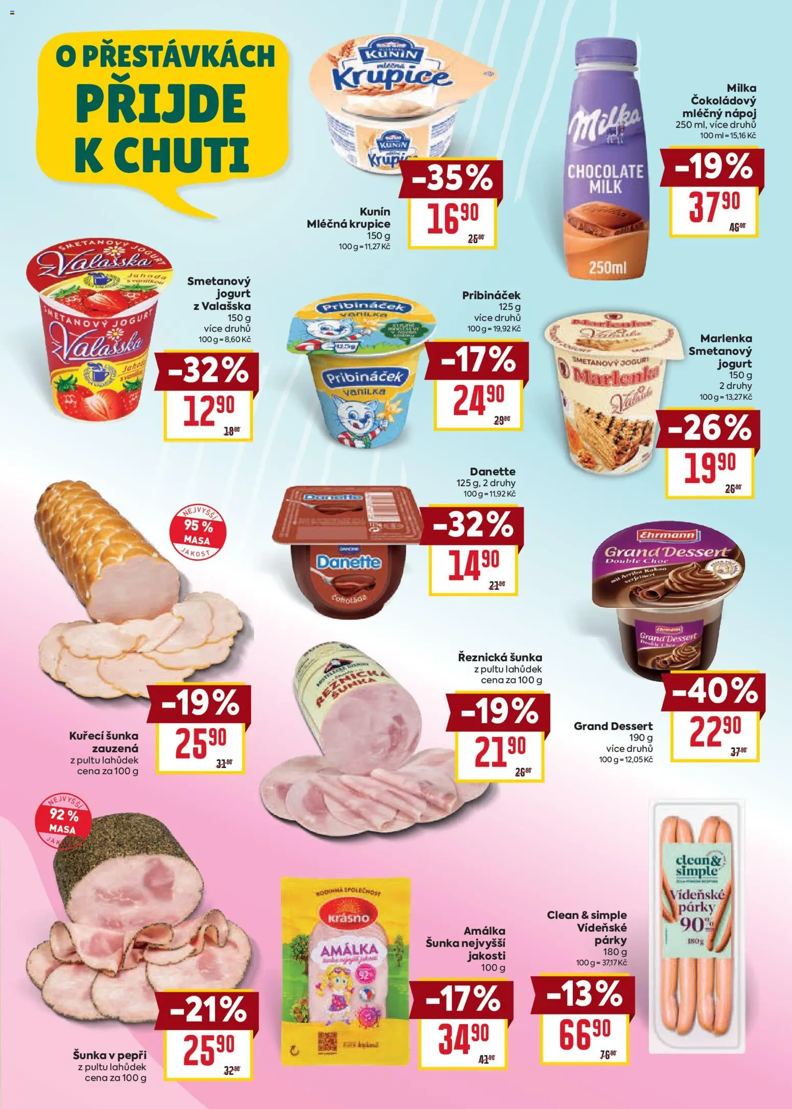 Billa leták - Na cestě za jedničkami od 05.08.2026 | Strana: 9 | Produkty: Jogurt, Šunka, Vídeňské párky, Kakao