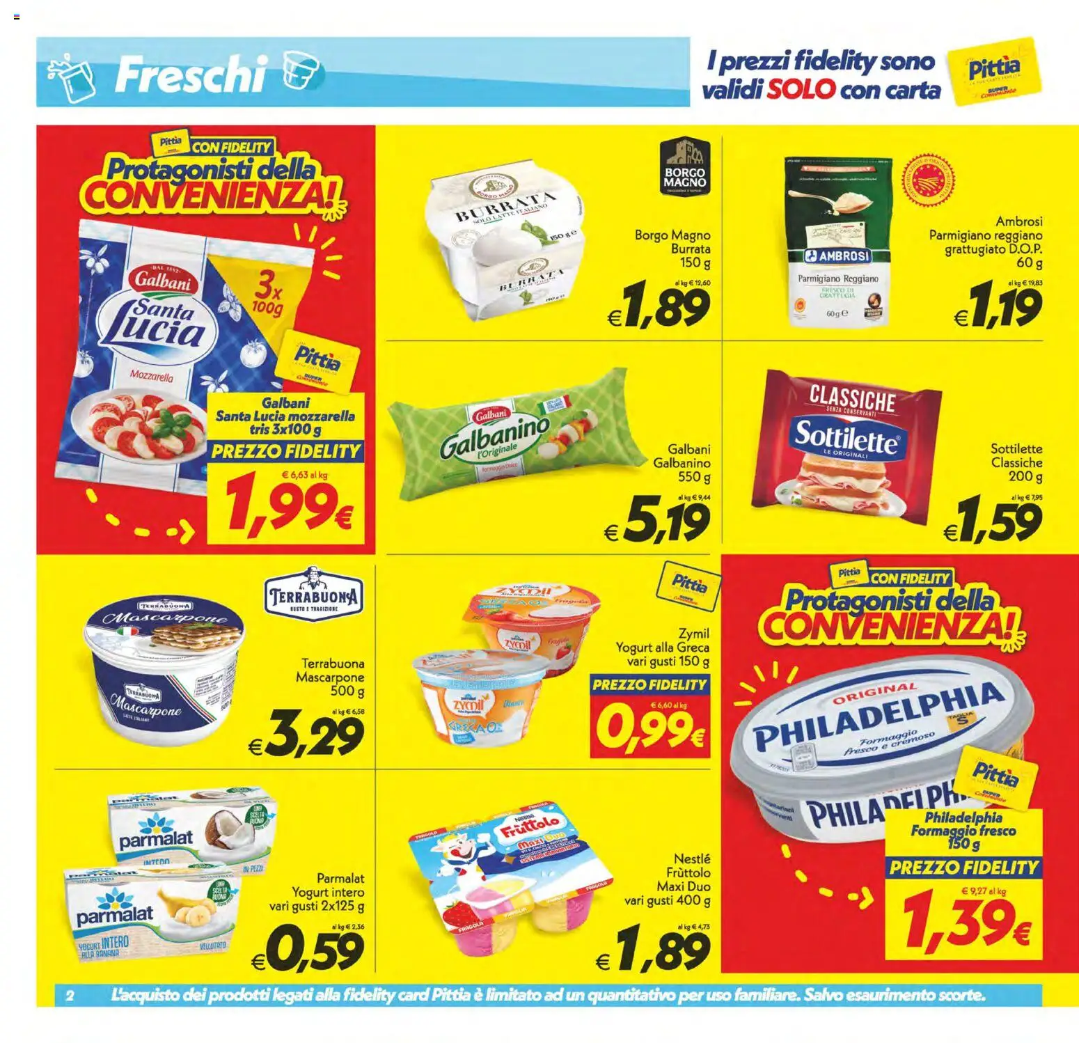 Volantino SuperConveniente del 23/10/2026 | Pagina: 2 | Prodotti: Grattugia, Mozzarella, Formaggio, Parmigiano