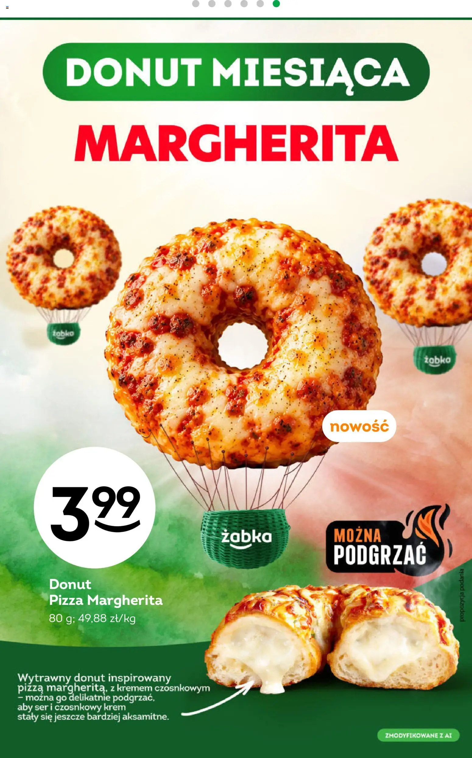 Żabka gazetka - Weekendowe promocje od 11.09.2026 | Strona: 7 | Produkty: Donut, Ser, Pizza, Krem