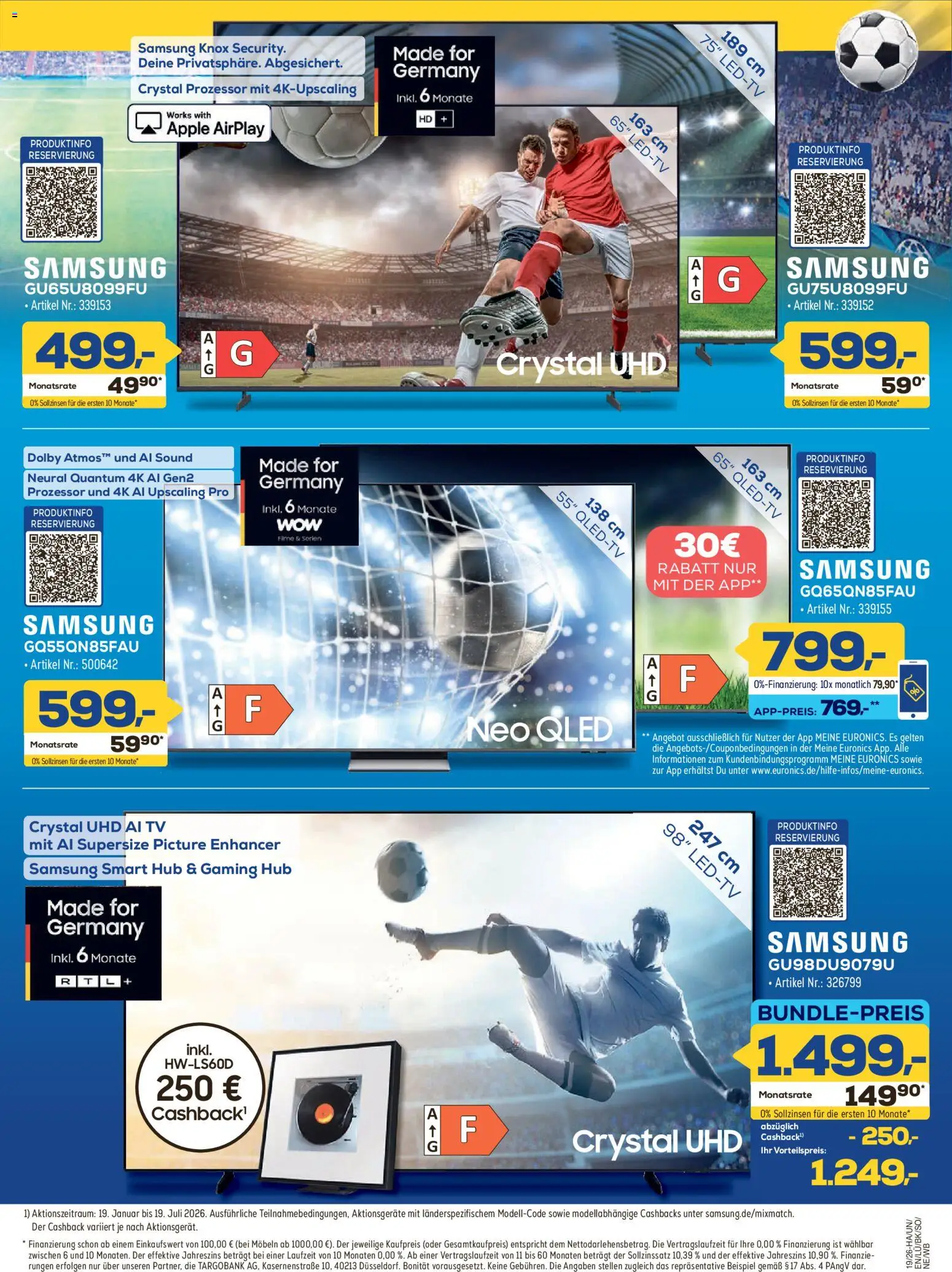 Euronics Prospekt Berlet – gültig ab 30.04.2026 | Seite: 7 | Produkte: Samsung, Apple, TV