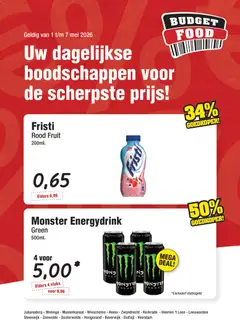 Budget Food folder - Voorbeeld van een folder van Budget Food, geldig van 01.05.2026