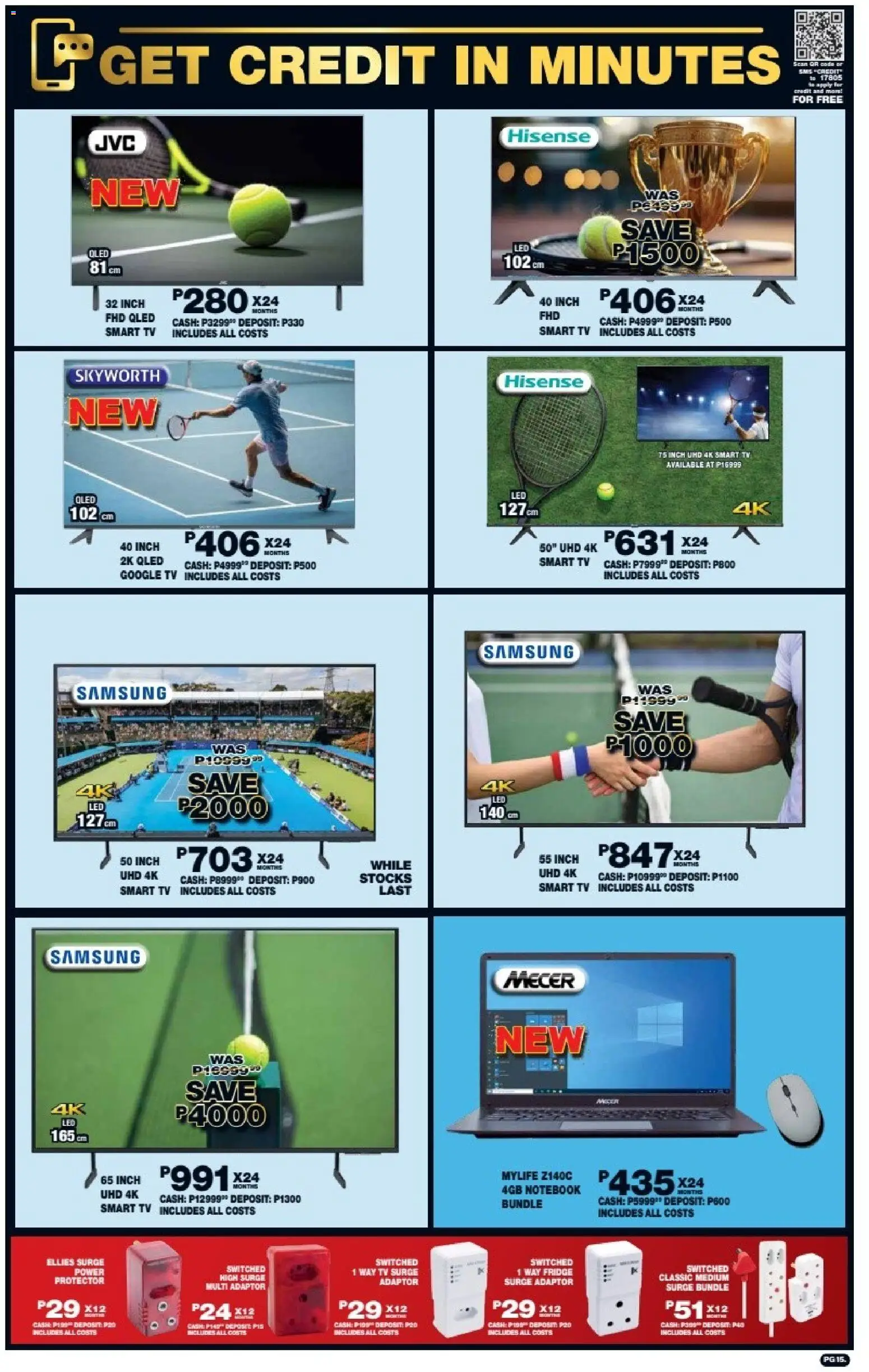 New Lewis Stores catalogue – valid from 10/08/2026 | Page: 15 | Products: Notebook, TV, Fridge