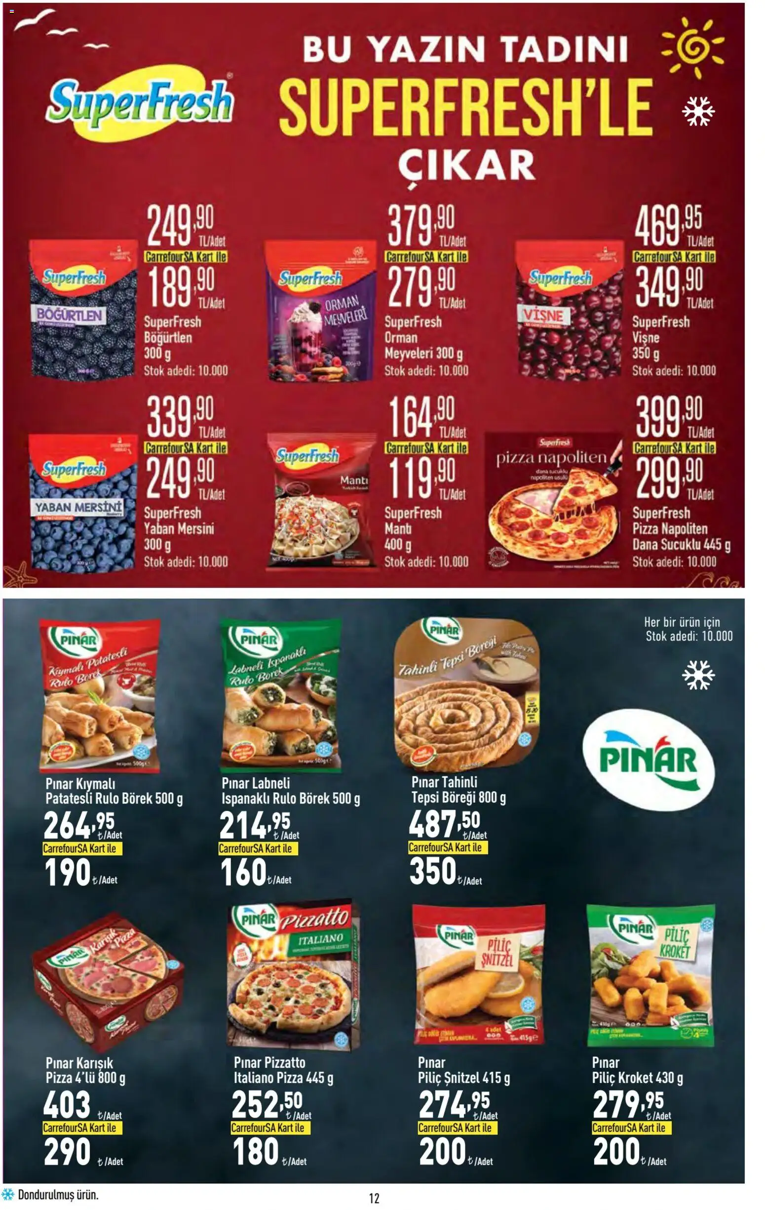 CarrefourSA - Katalog Gurme - 20 Ağustos 2026 tarihinden itibaren geçerlidir | Sayfa: 12 | Ürünler: Pizza, Piliç, Böğürtlen, Yaban mersini