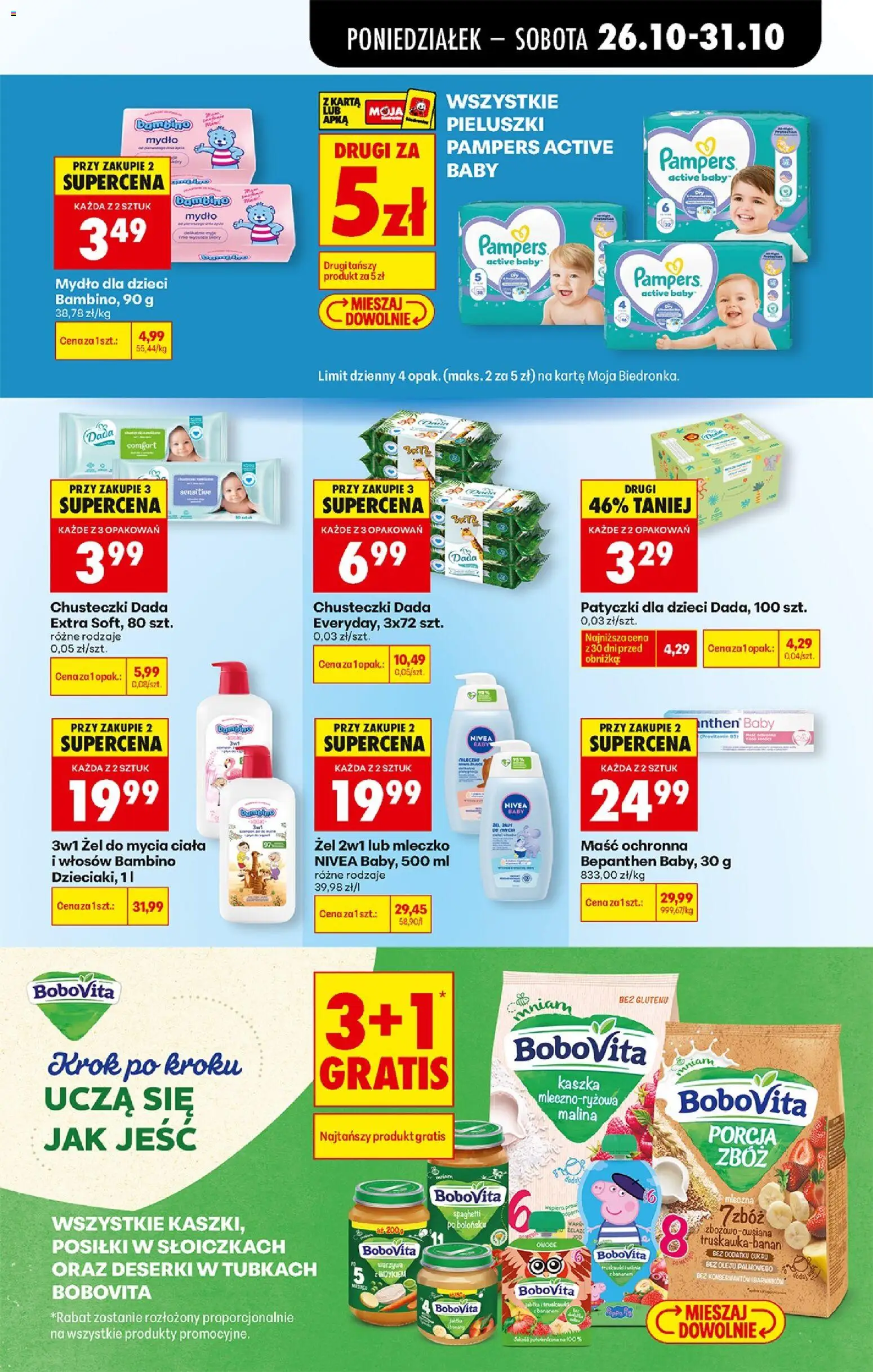 Biedronka Polsko leták - Codziennie niskie ceny od 26.10.2026 | Strana: 85 | Produkty: Mýdlo, Nivea, Pampers, Bepanthen