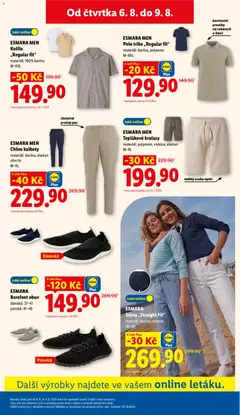 Náhled letáku ESMARA Džíny „Straight Fit“, materiál: bavlna, elastan 36-46 od 06.08.2026 | Strana: 37 | Produkty: Kalhoty, Kraťasy, Obuv, Pants