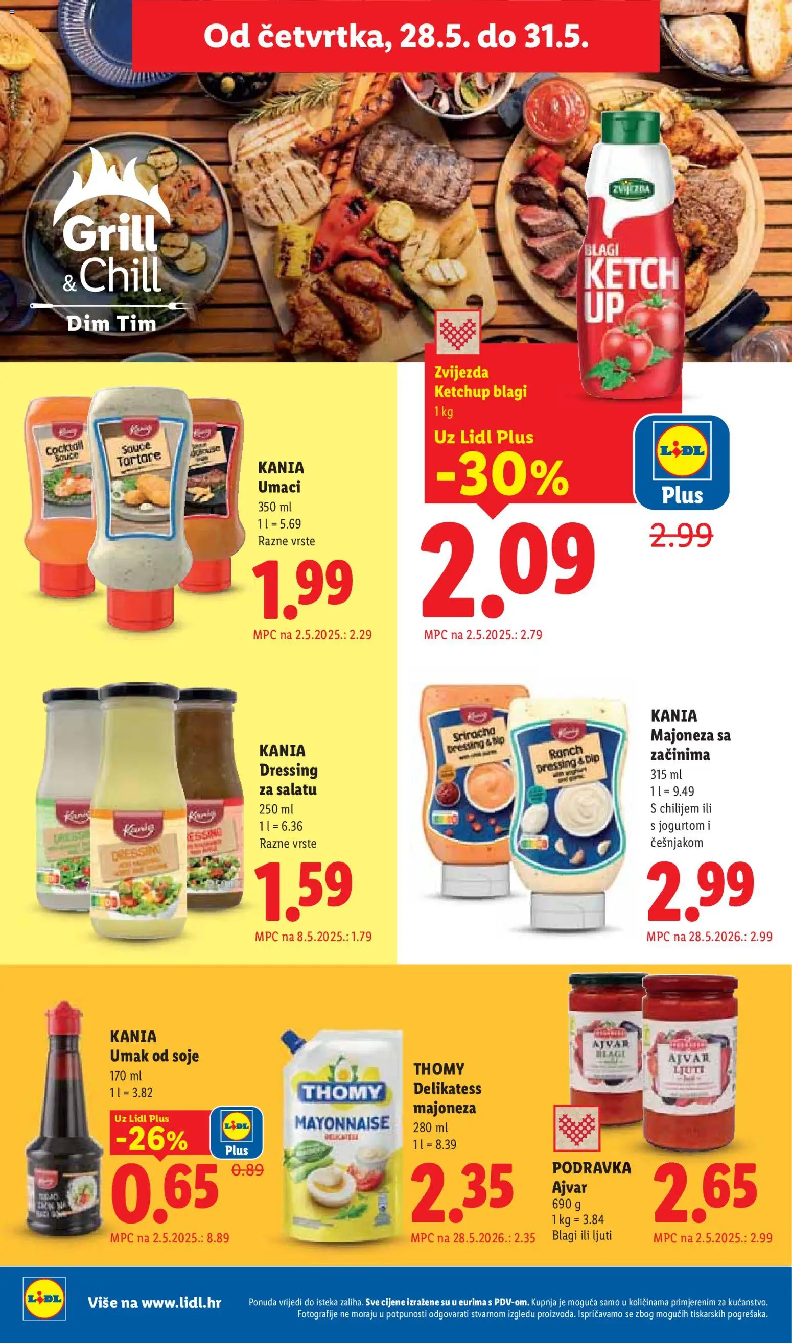 Lidl katalog | vrijedi od 25.05.2026 | Stranica: 62 | Proizvodi: Podravka, Ajvar, Majoneza, Umak