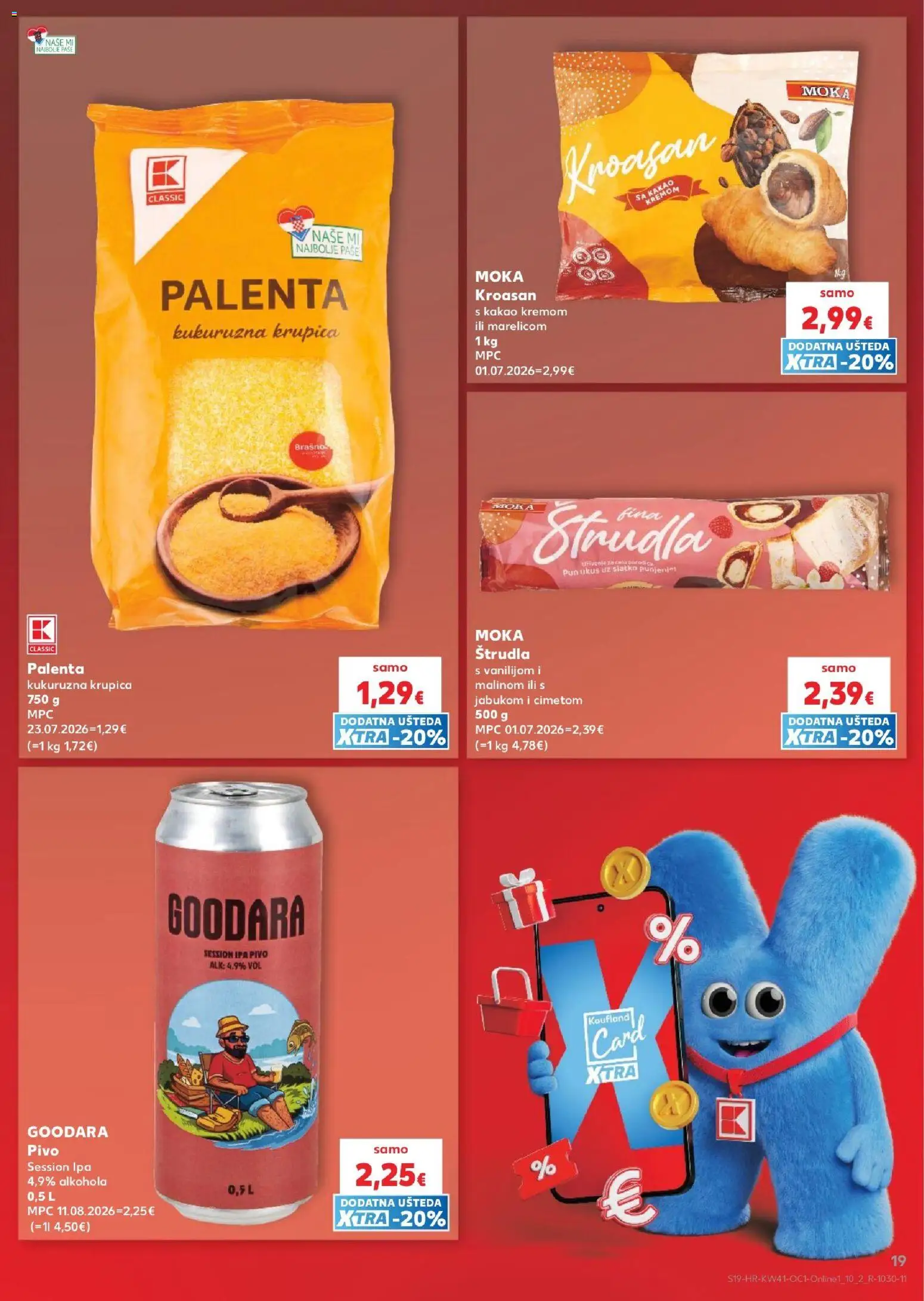 Kaufland katalog | vrijedi od 07.10.2026 | Stranica: 19 | Proizvodi: Pivo, Krupica, Kakao, Kroasan