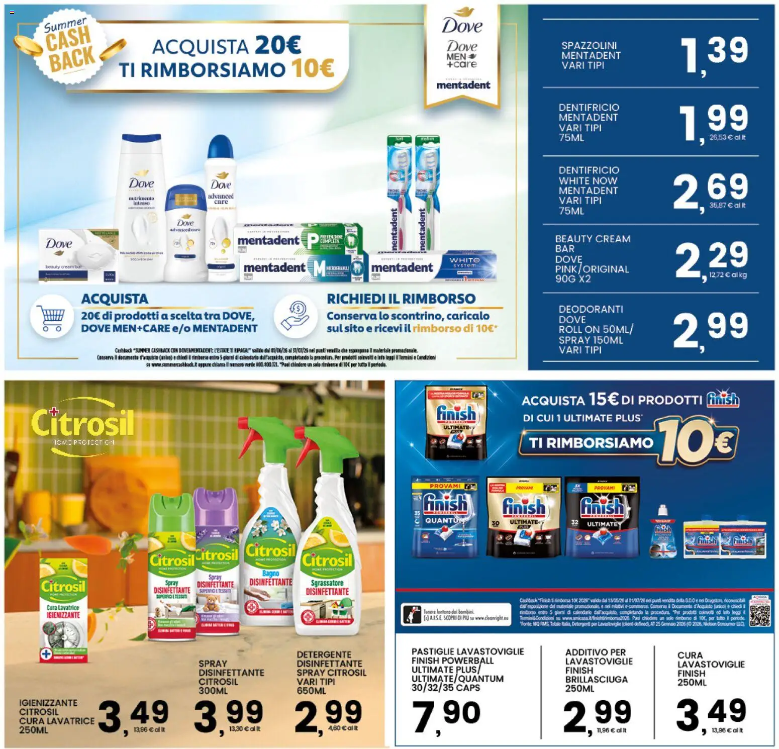 Volantino Interspar del 18.06.2026 | Pagina: 32 | Prodotti: Spray disinfettante, Detergente, Lavastoviglie, Bagno