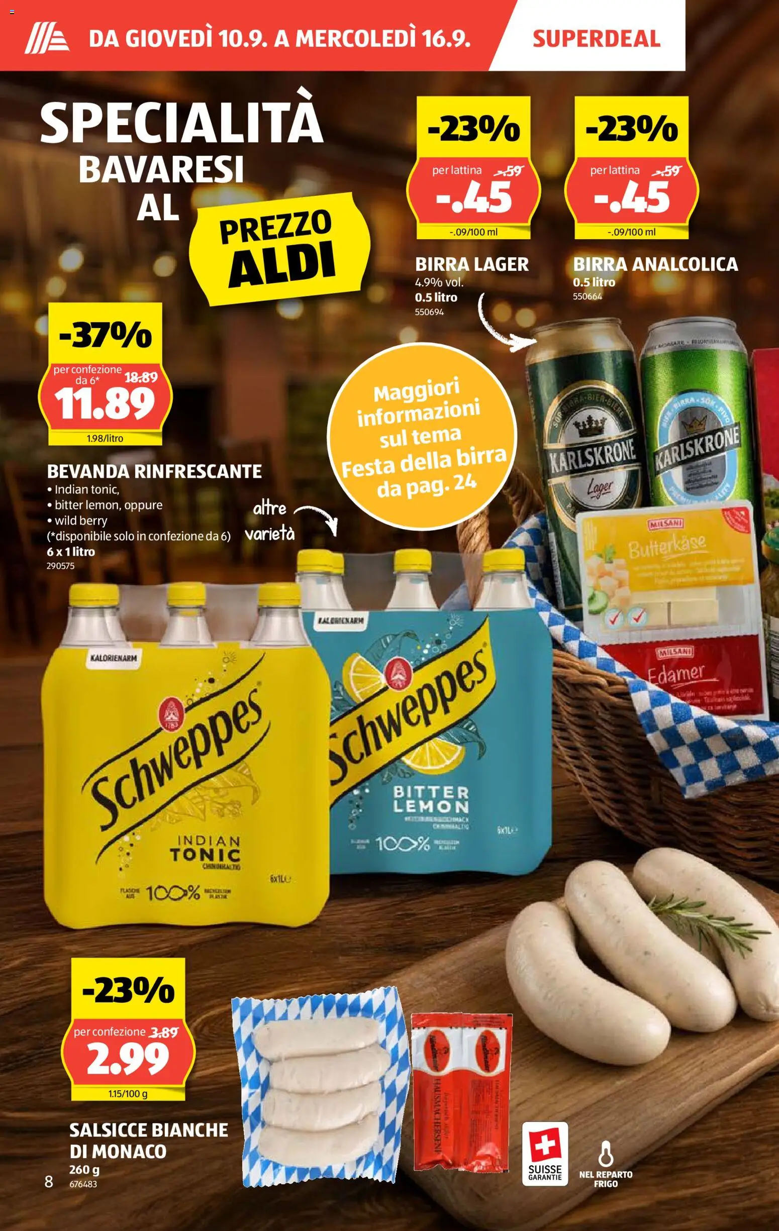 Aldi aktionen IT – gültig ab 10.09.2026 | Seite: 8 | Produkte: Edamer, Pasta