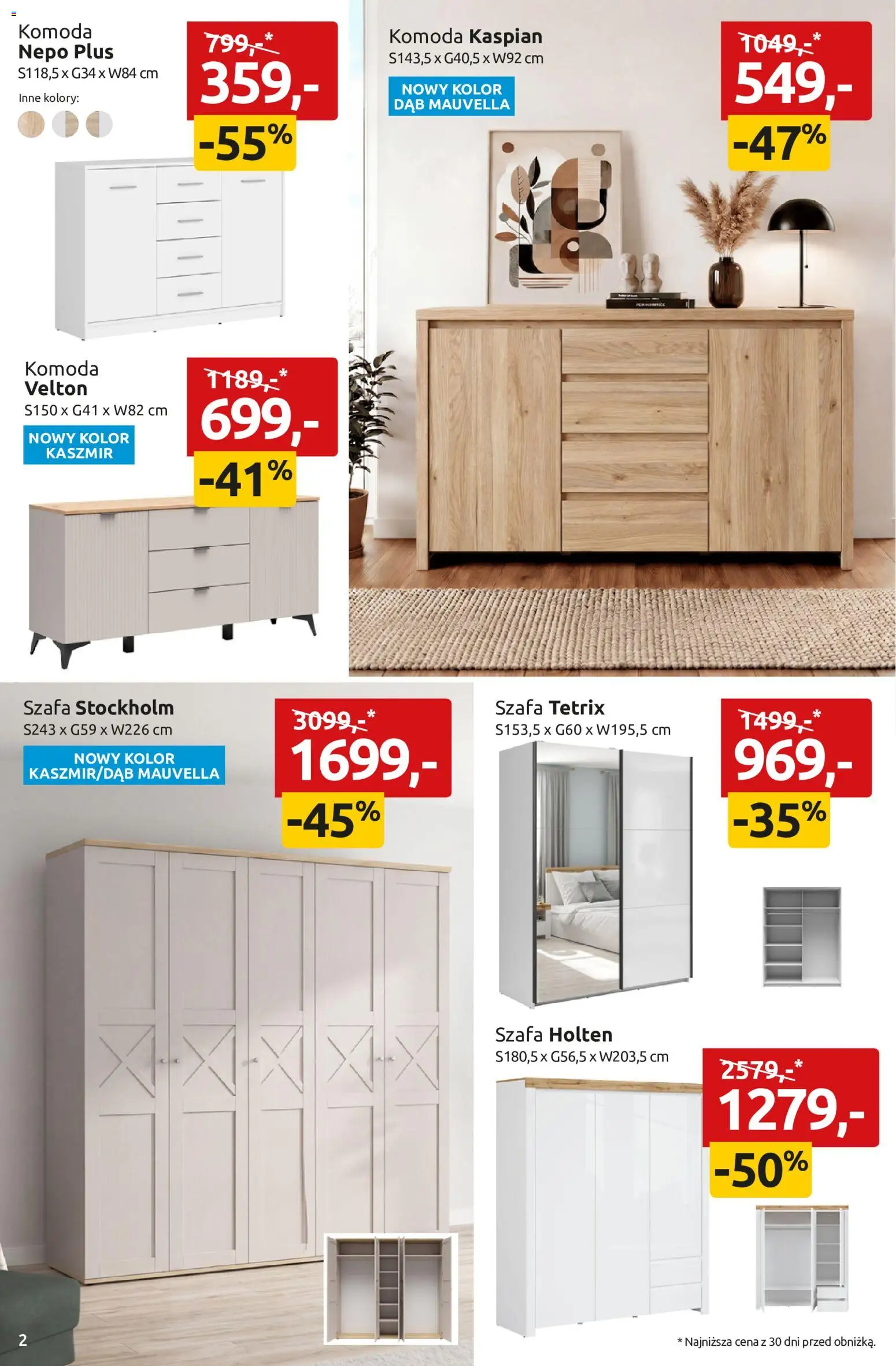 Black Red White promocje od 29.06.2026 | Strona: 2 | Produkty: Szafa, Komoda