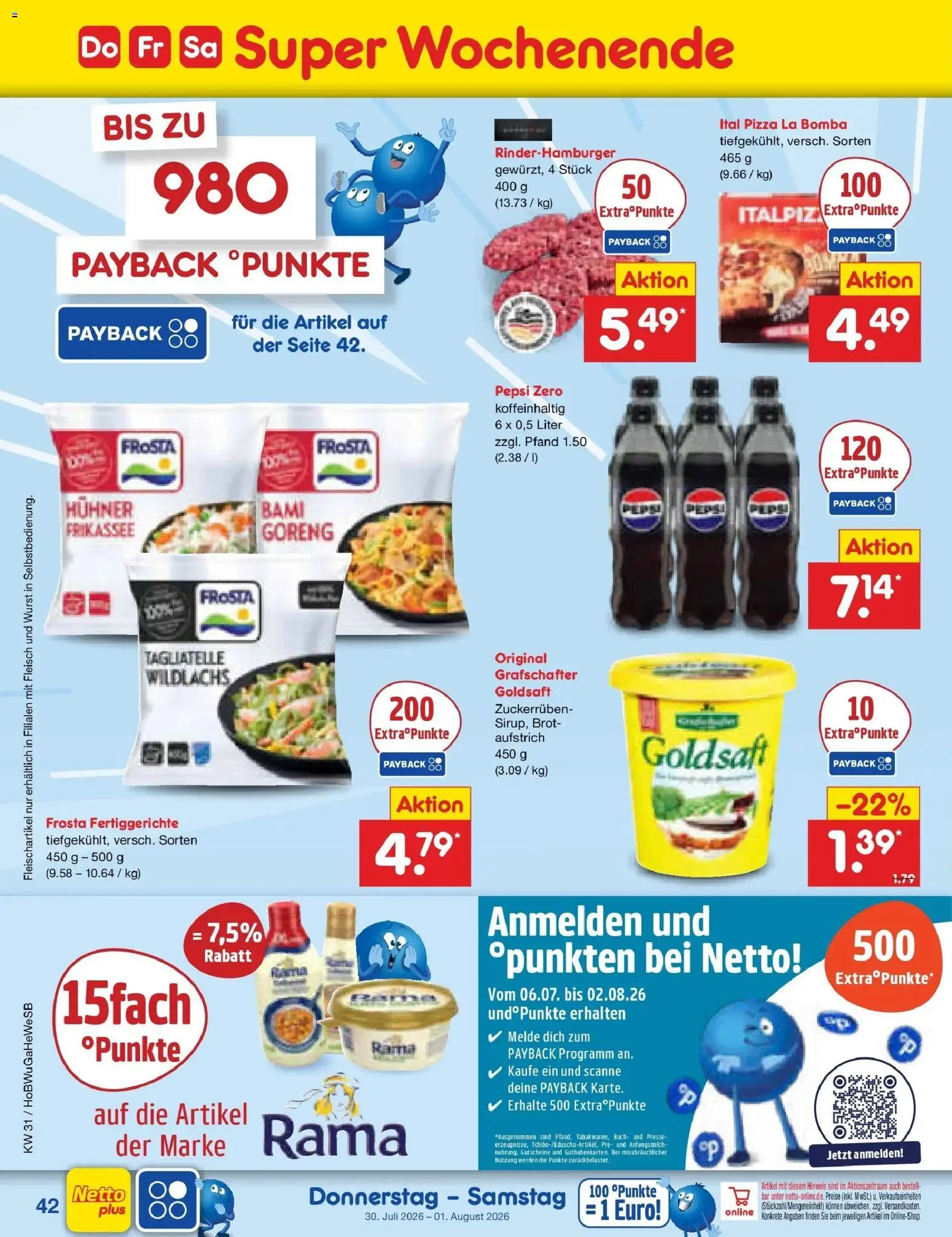 Netto Marken-Discount Prospekt Bielefeld – gültig ab 27.07.2026 | Seite: 61 | Produkte: Presse, Frosta, Pepsi, Brot