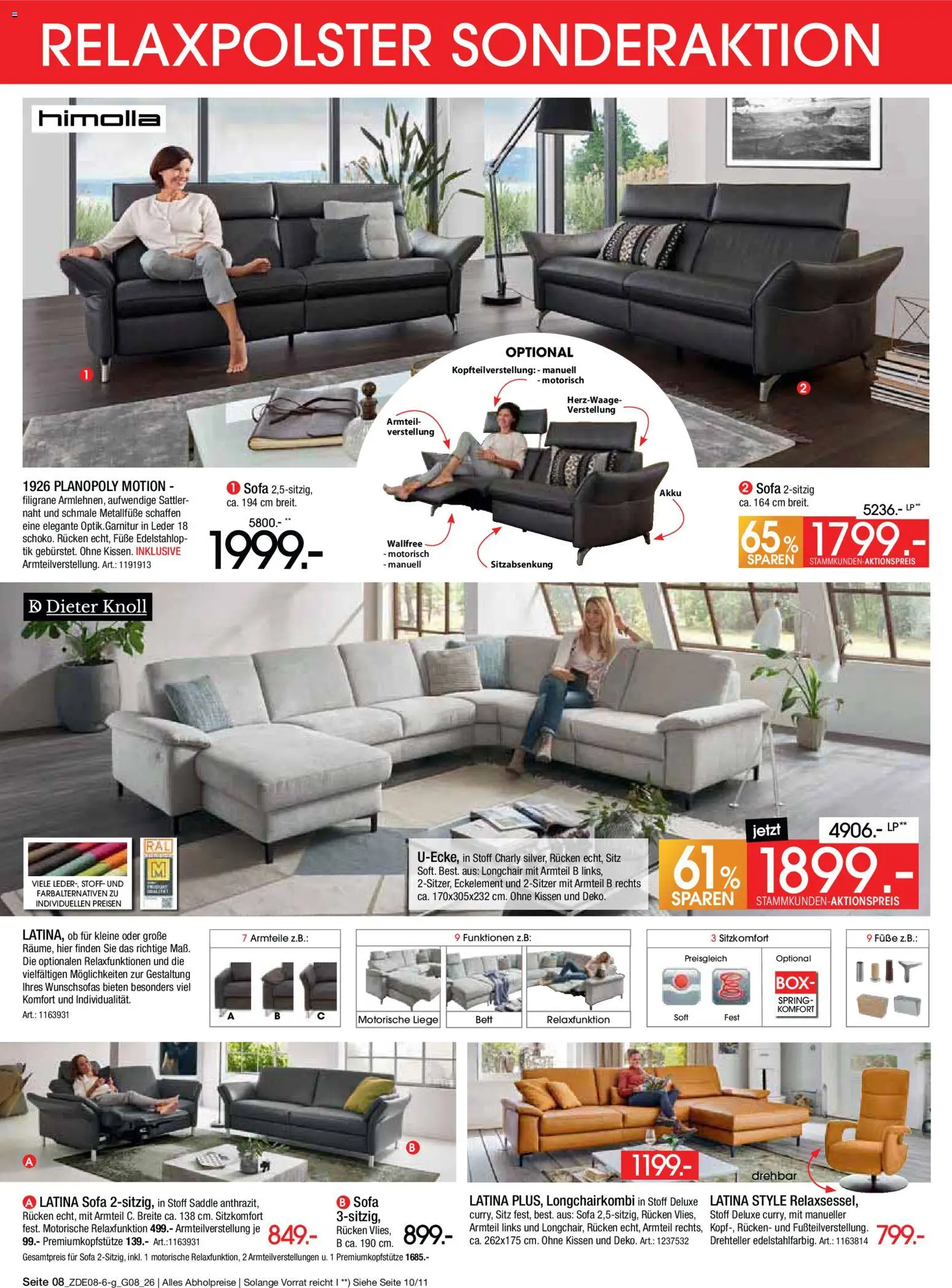 Zurbrüggen Bonus sonder-tage – gültig ab 31.07.2026 | Seite: 8 | Produkte: Bett, Sofa, Liege, Box