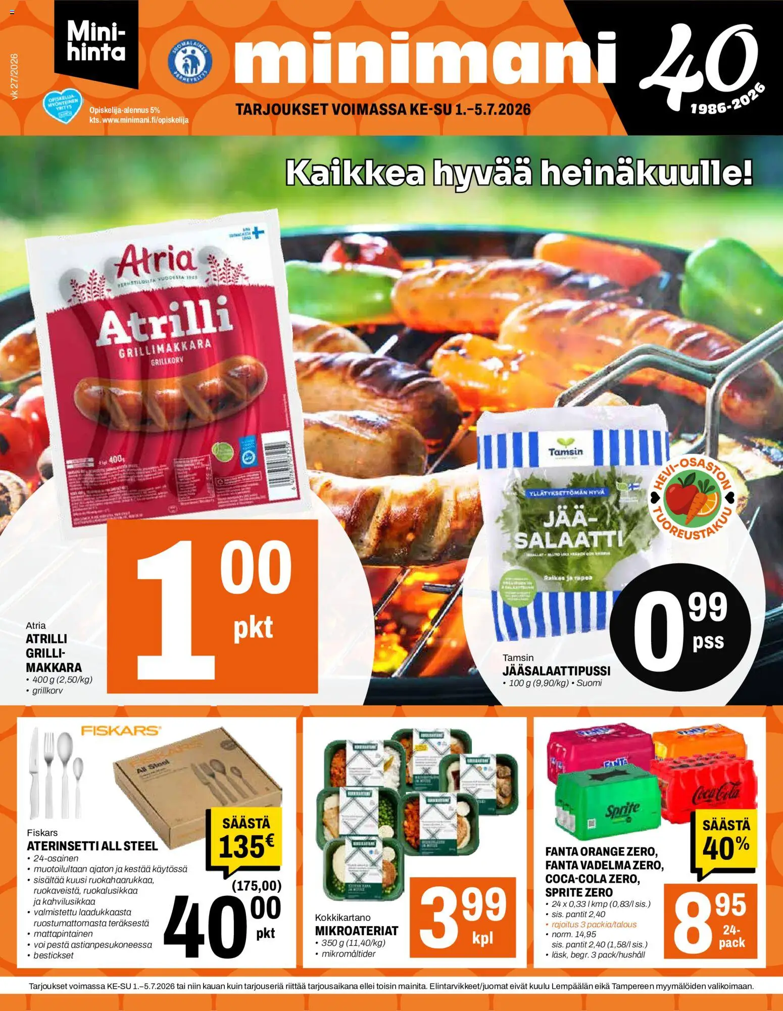 Minimani tarjoukset – voimassa 01/07/2026 alkaen | Sivu: 1