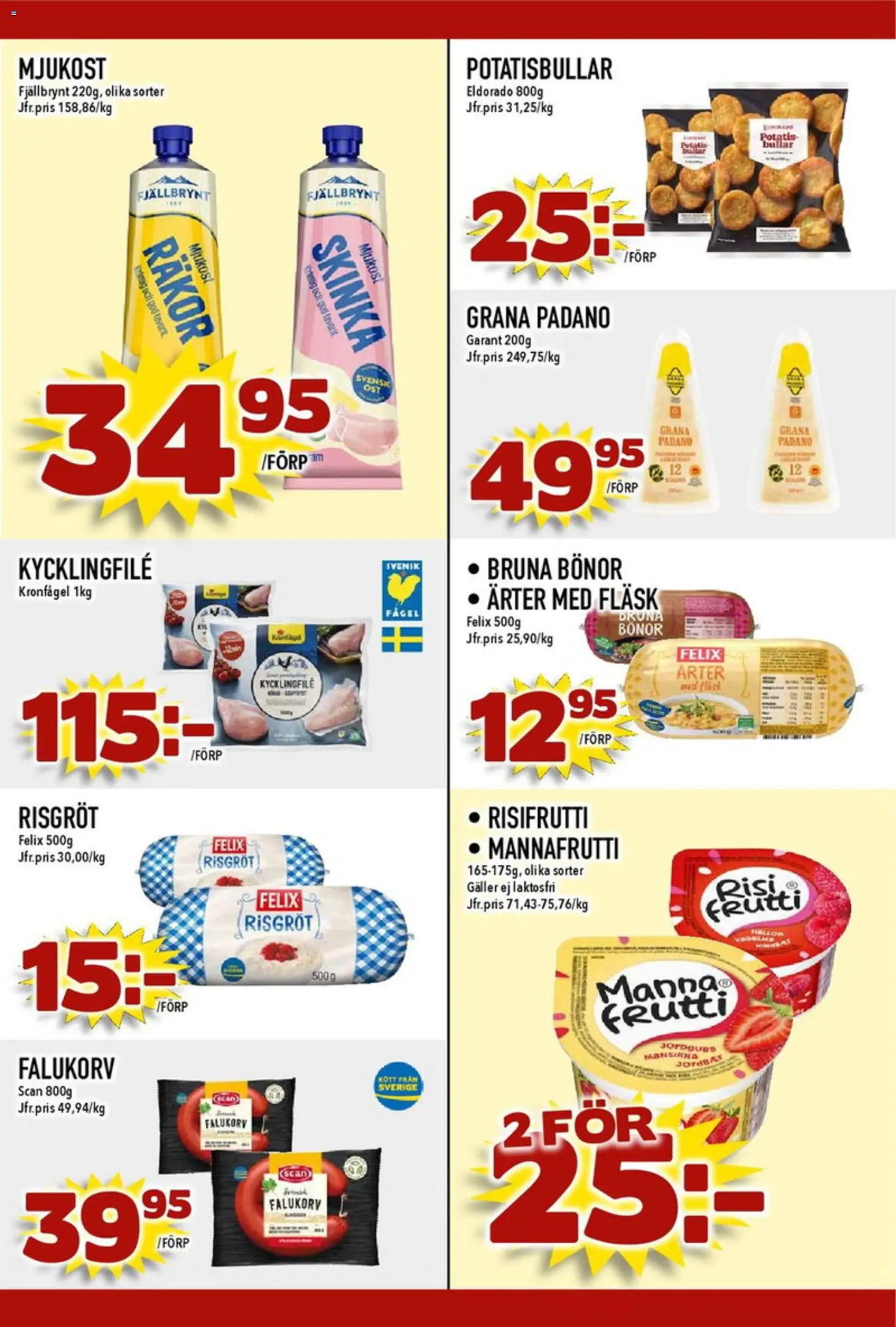 Matdax reklamblad aktuell från 09.03.2026 | Sida: 18 | Produkter: Skinka, Fläsk, Potatis, Mjukost