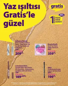 03 Ağustos 2026 tarihinden itibaren geçerli olan Gratis kataloğu önizlemesi
