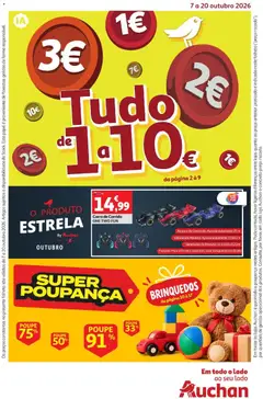 Pré-visualização Auchan folheto Preços redondos válido de 07/10/2026