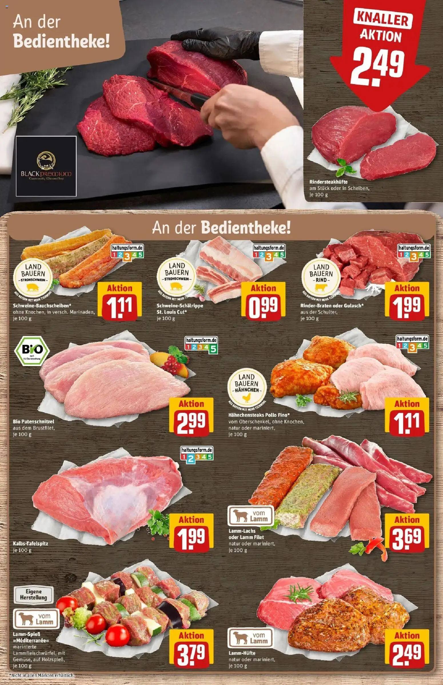 REWE Prospekt ab 17.08.2026 zum Blättern » Angebote | Seite: 10 | Produkte: Rinderbraten, Hahnchen, Putenschnitzel