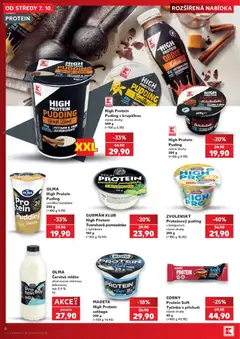 Náhled letáku HIGH PROTEIN DRINK Kakao, HIGH PROTEIN DRINK Kakao 35 g FETTARM & OHNE ZUCKERZUSATZ od 07.10.2026 | Strana: 6 | Produkty: High protein pudding, Protein drink, Cottage cheese, Cottage