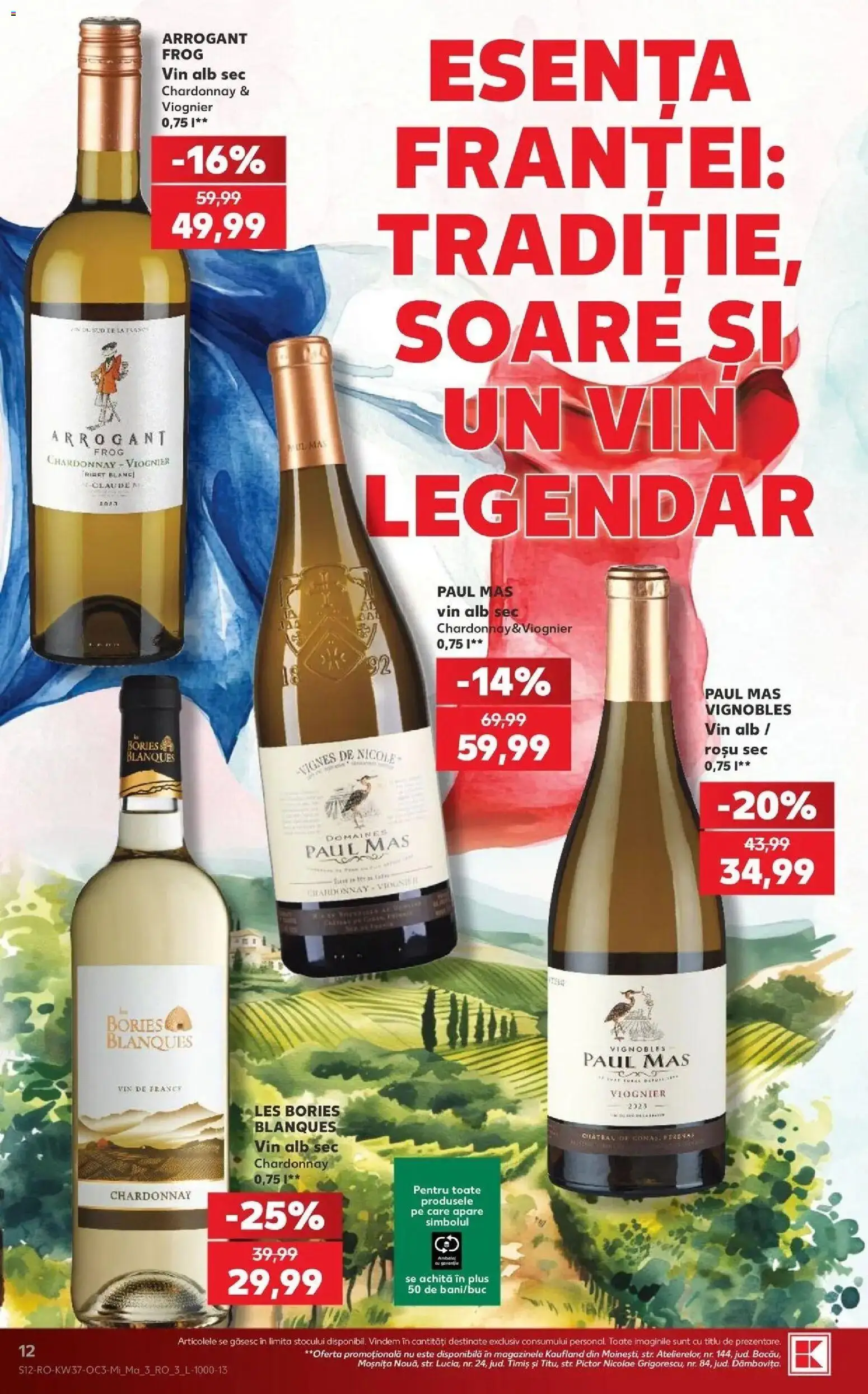 Kaufland Focșani 09.09.2026 - Revista si Oferta | Pagină: 12 | Produse: Vin alb, Vin, Plus