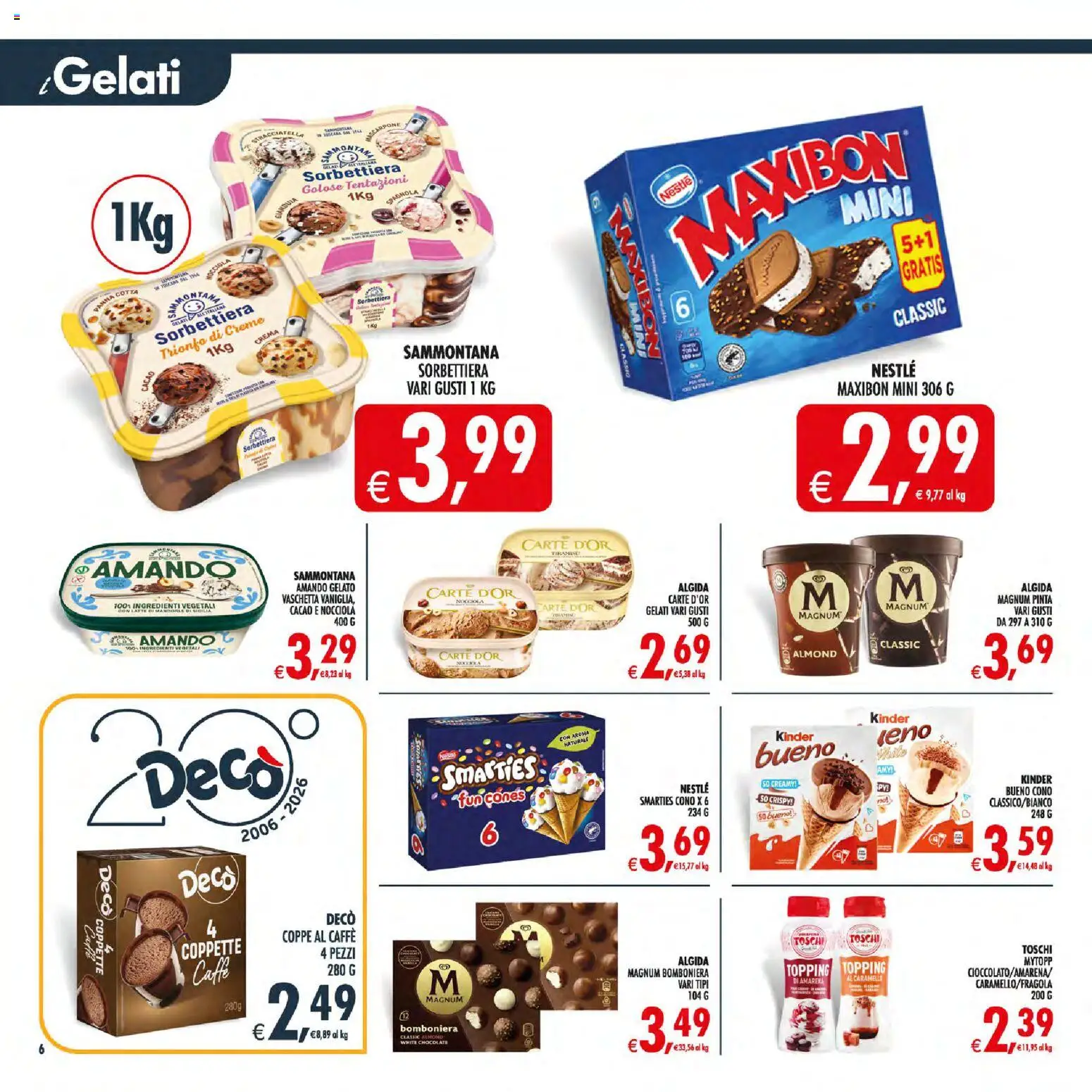 Volantino Decò del 30/06/2026 | Pagina: 8 | Prodotti: Crema, Cacao, Amarena, Stracciatella