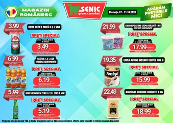 Ofertele Senic valabile de la 05.10.2026 | Pagină: 5 | Produse: Mici, Arahide, Napolitane, Cafea