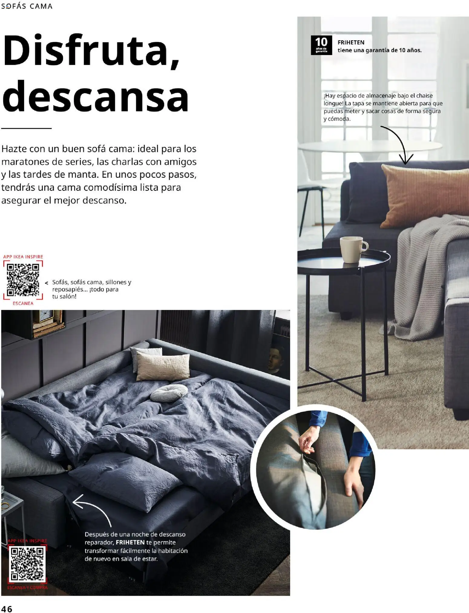 IKEA - Salones │ válido desde el 01/09/2026 | Página: 46 | Productos: Sofás, Salón, Sofá cama, Cama