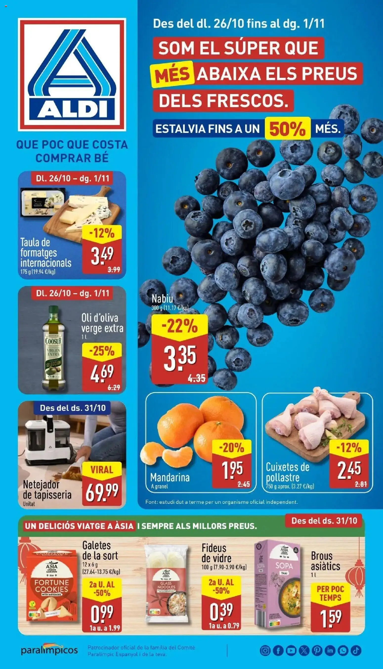 Aldi - Qué poco cuesta comprar bien │ válido desde el 26/10/2026 | Página: 1