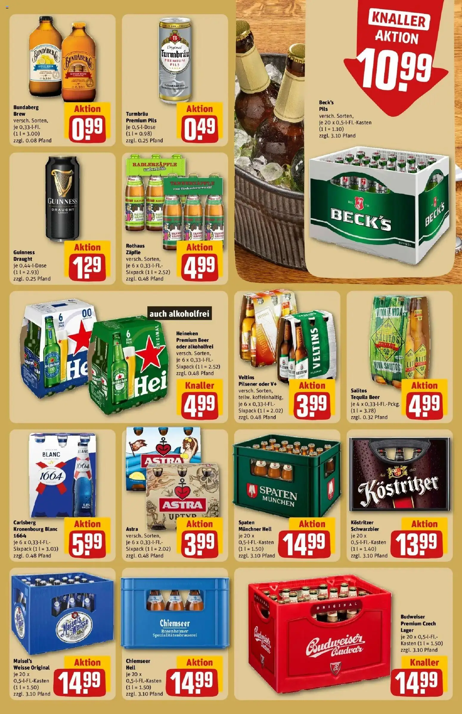 REWE Prospekt ab 21.09.2026 zum Blättern » Angebote | Seite: 27 | Produkte: Mais, Carlsberg, Heineken, Veltins