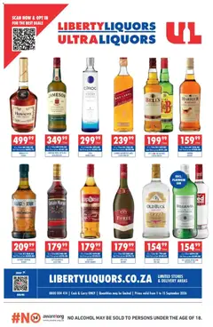 Ultra Liquors specials catalogue – valid from 01/09/2026